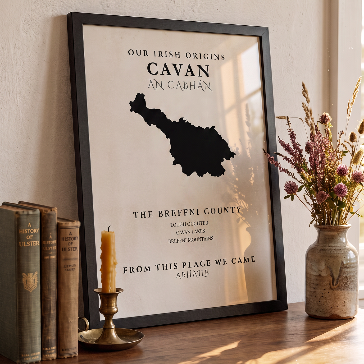 Cavan Original Print – The Breffni County | Framed or Unframed Irish Wall Art