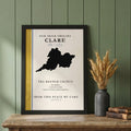 Clare County Colors Print  (The Banner County)