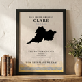 Clare Celtic Motif Print (The Banner County)