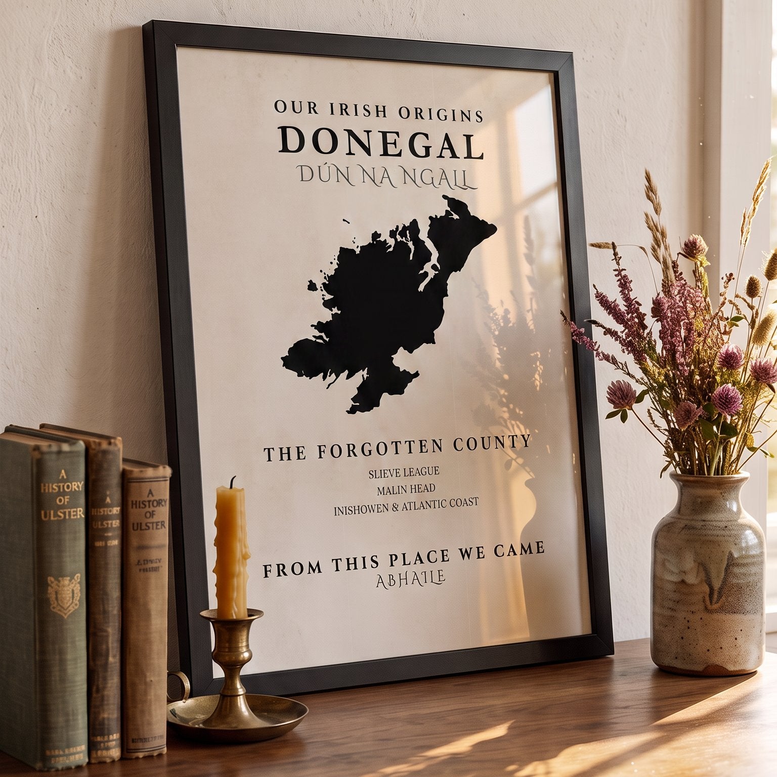 Donegal Original Print – The Forgotten County | Framed or Unframed Irish Wall Art