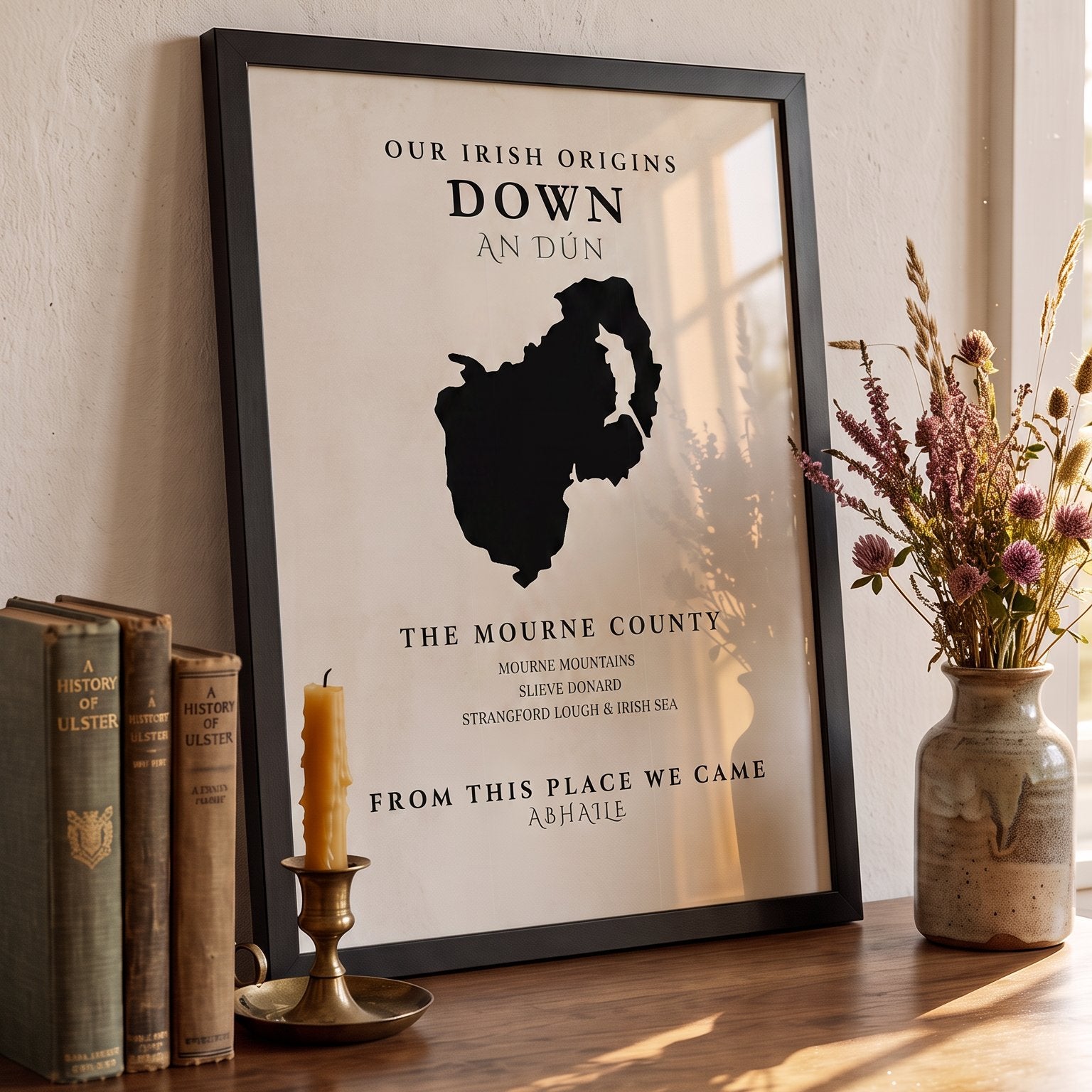 Down Original Print – The Mourne County | Framed or Unframed Irish Wall Art