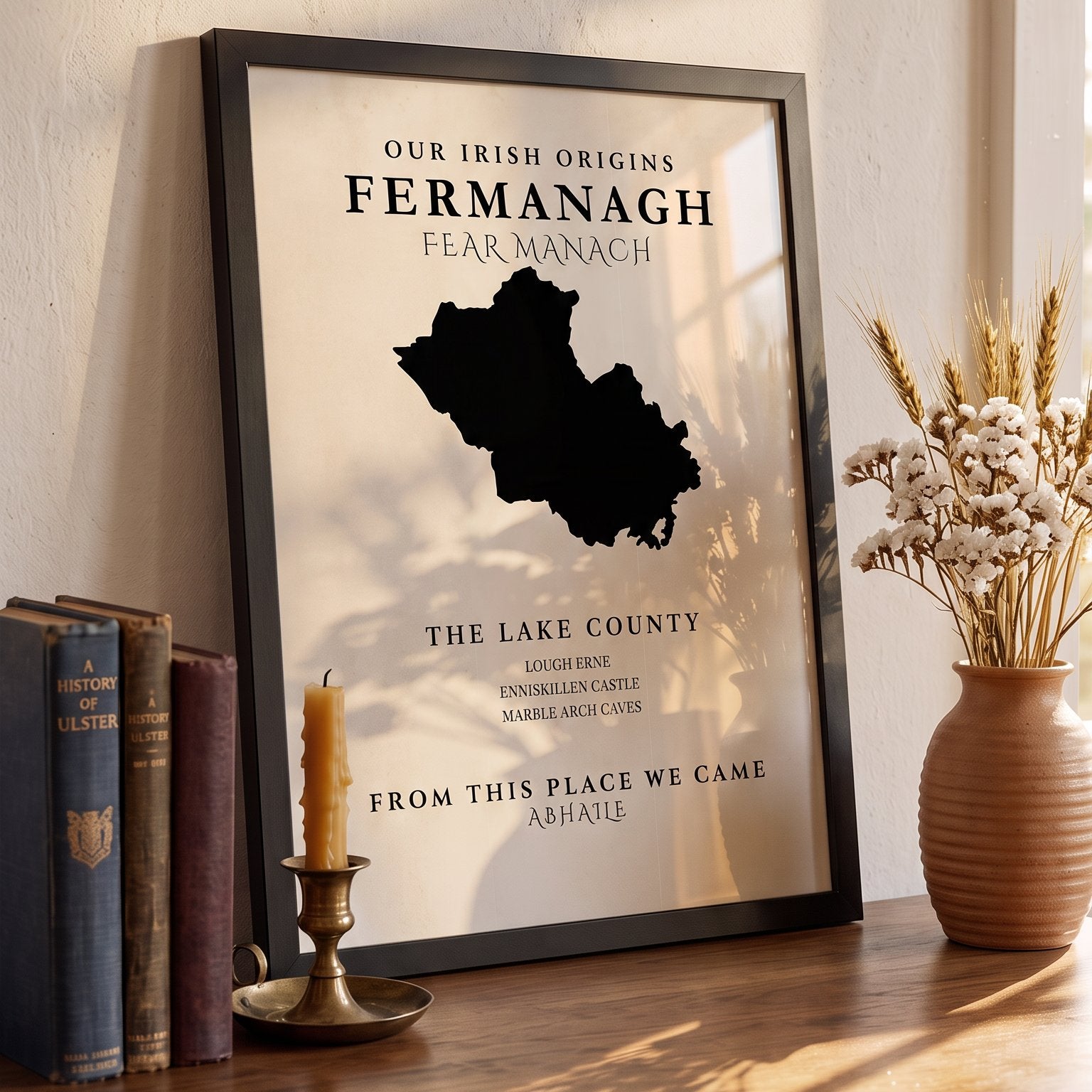 Fermanagh Original Print – The Lakeland County | Framed or Unframed Irish Wall Art