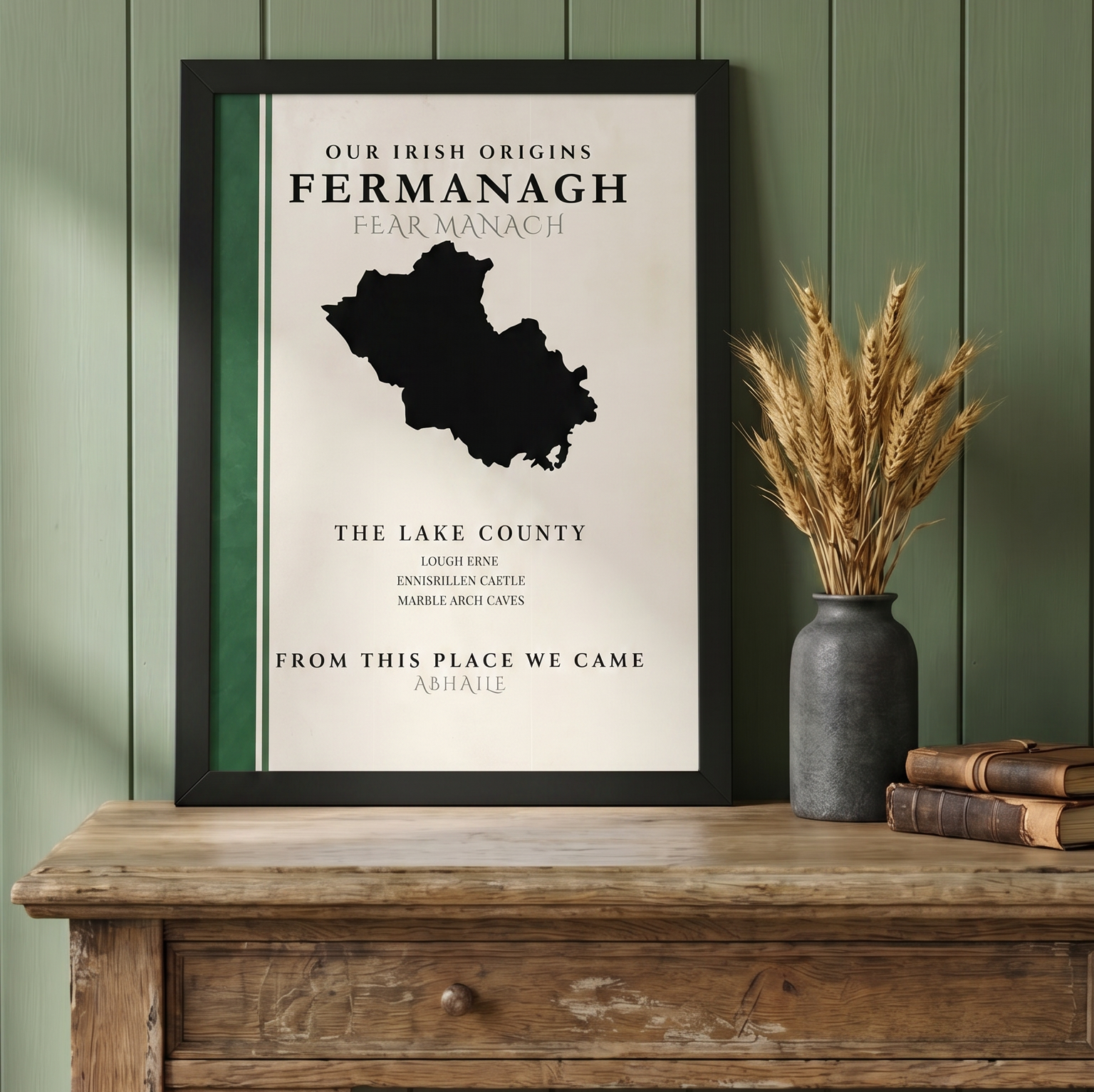 Fermanagh County Colors Print  (The Lake County)