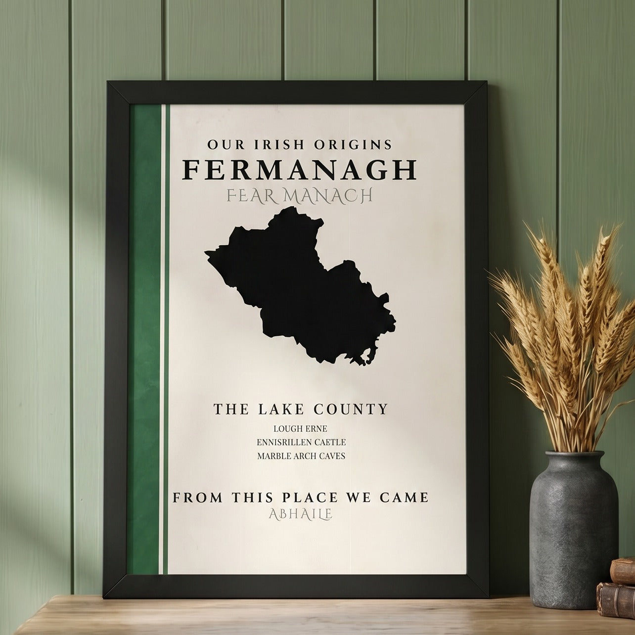 Fermanagh County Colors Print  (The Lake County)
