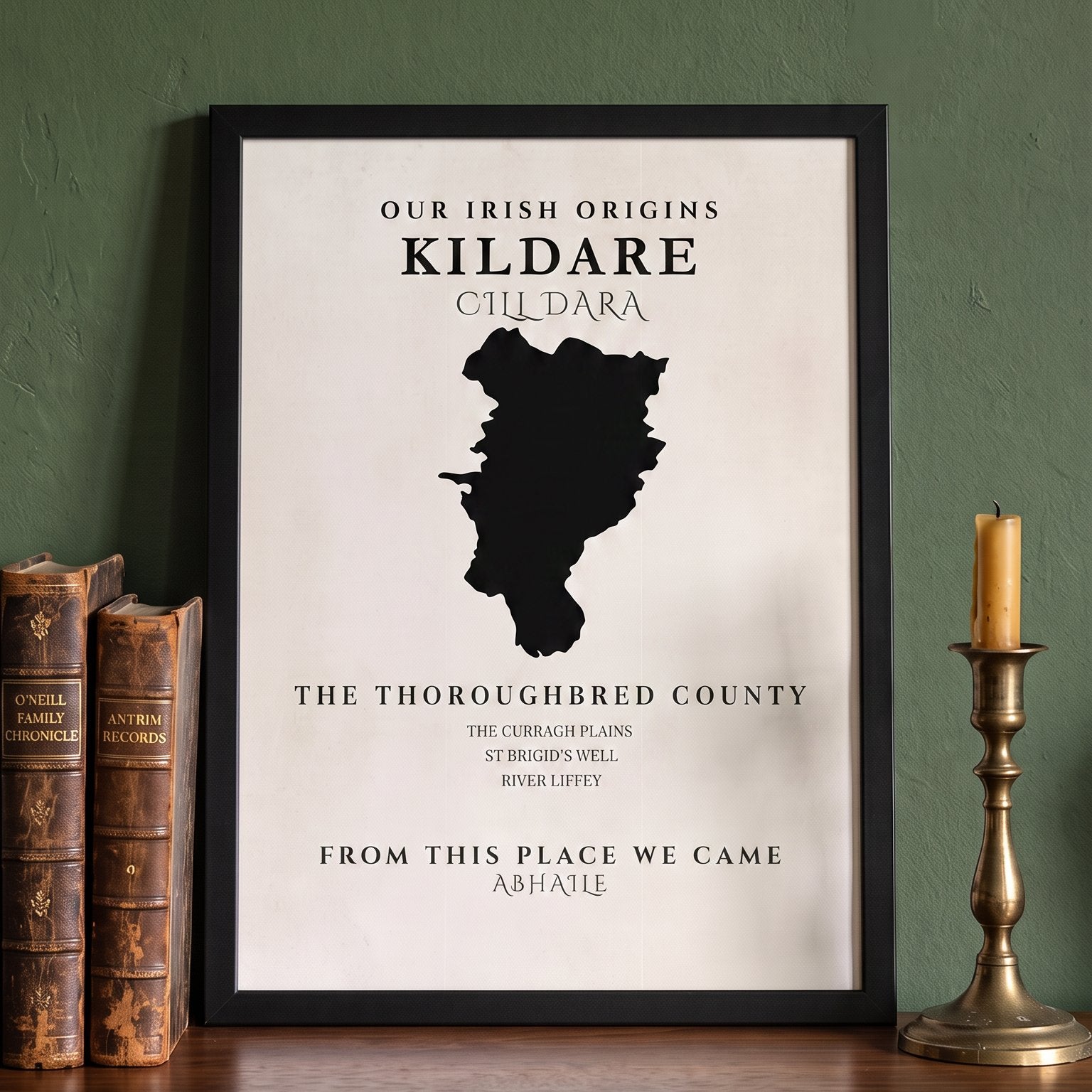 Kildare Original Print – The Thoroughbred County | Framed or Unframed Irish Wall Art