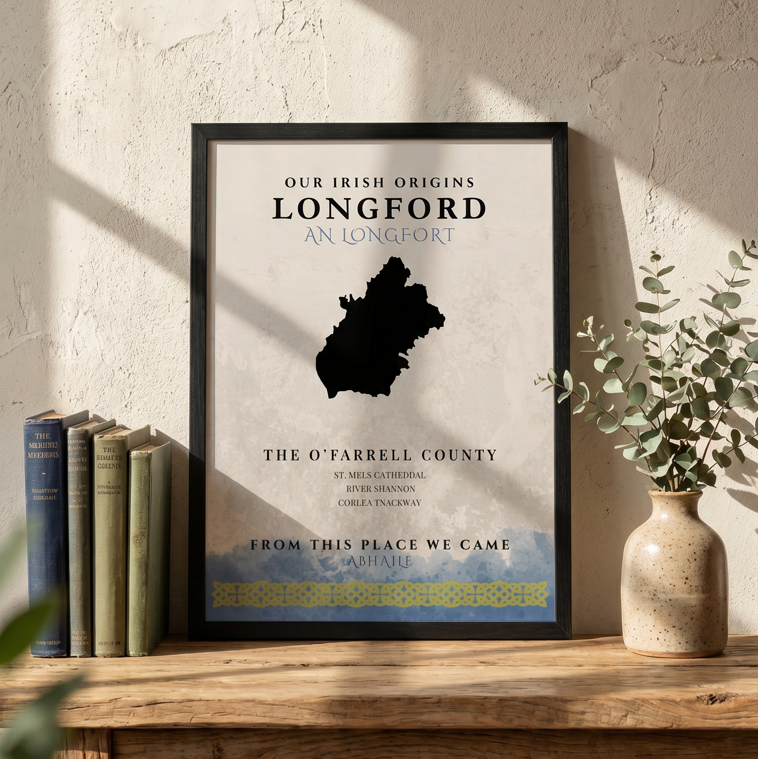 Longford Origins Celtic Motif Print (The O'Farrell County)