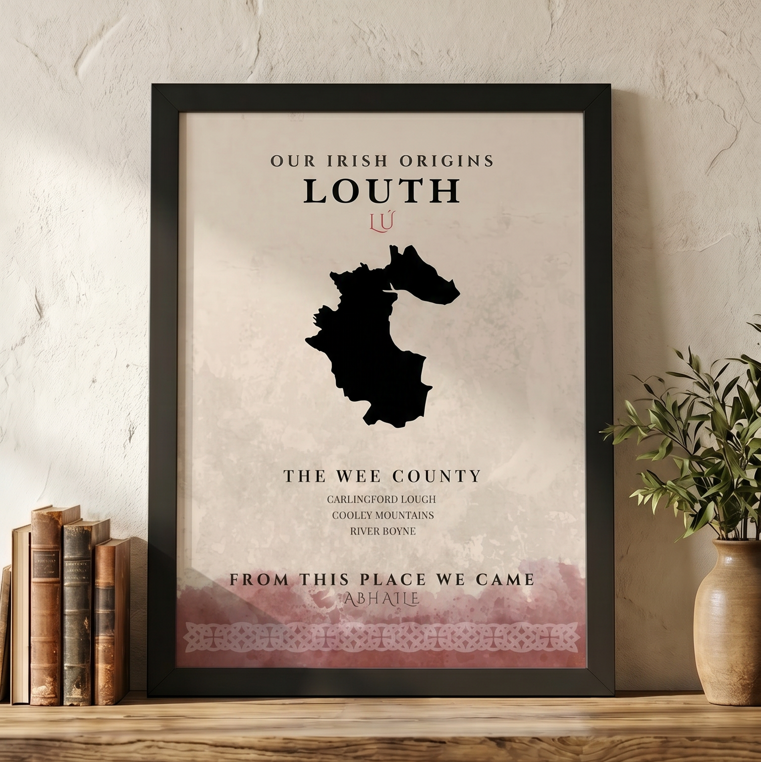Louth Origins Celtic Motif Print (The Wee County)