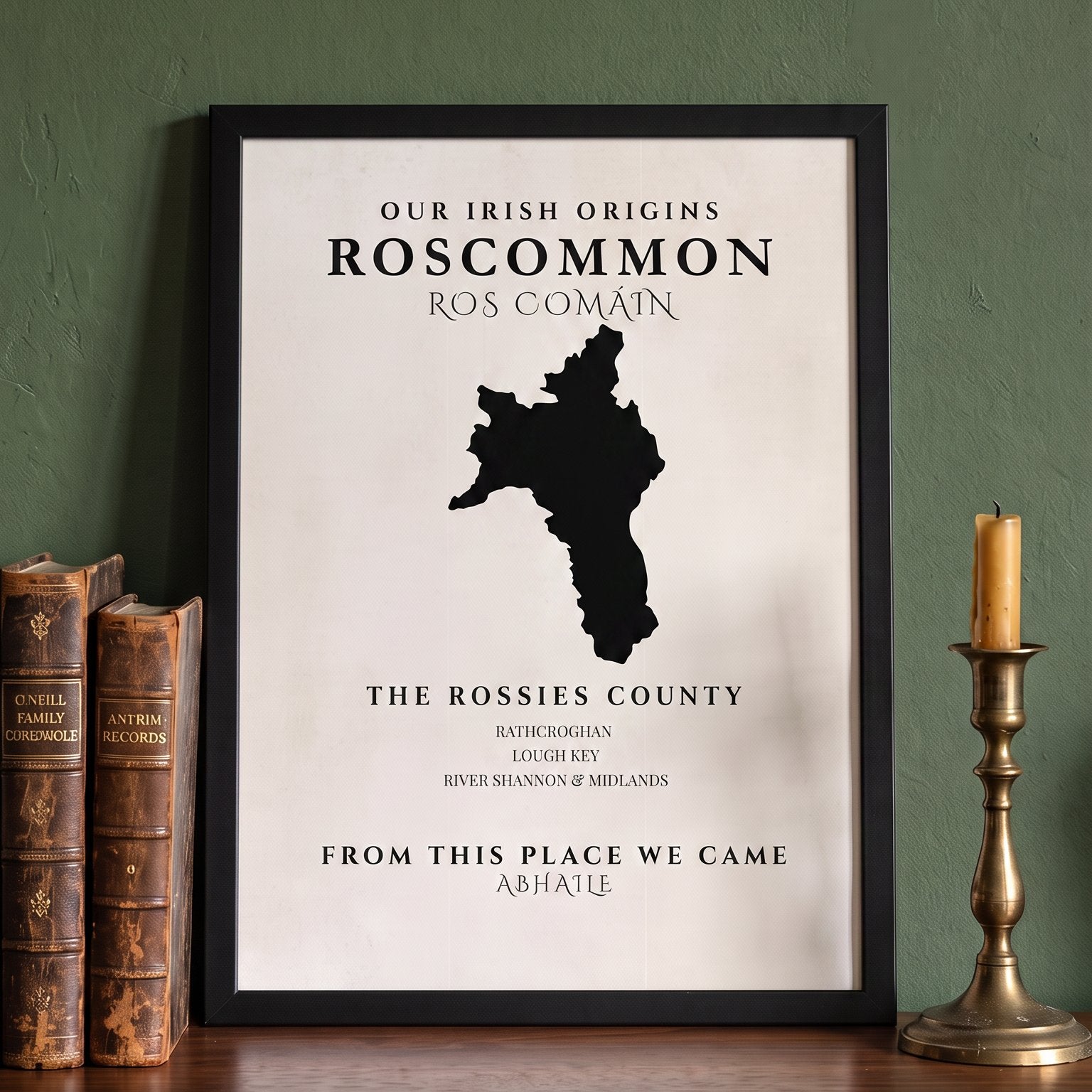 Roscommon Original Print – The Rossies | Framed or Unframed Irish Wall Art