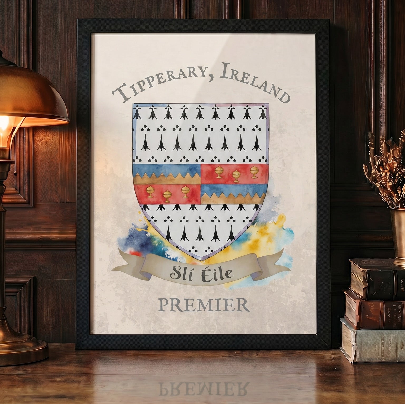 Tipperary Ireland Crest Print