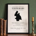 Tipperary Irish heritage print featuring The Premier County, front view