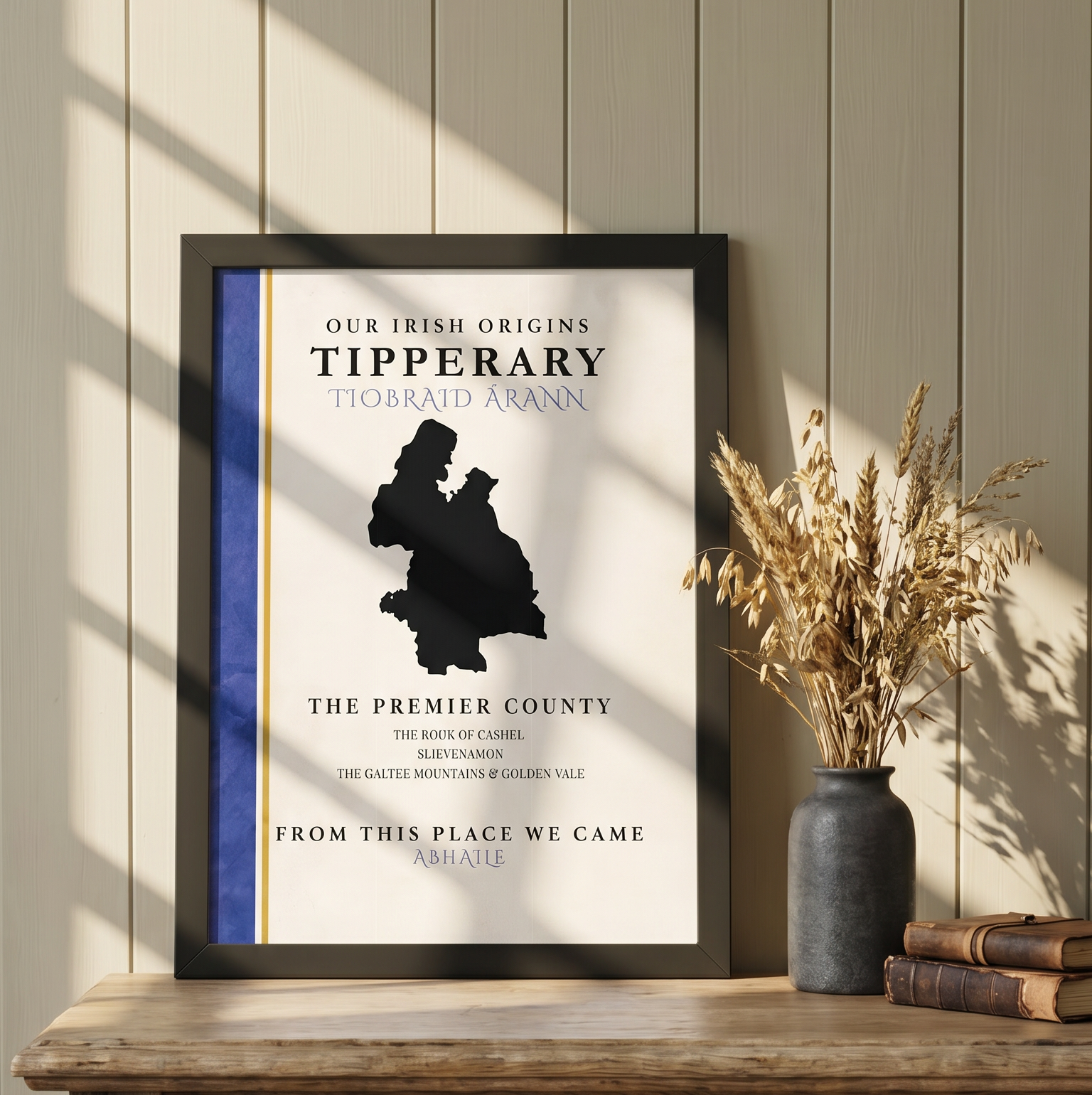 Tipperary County Colors Print (The Premier County)