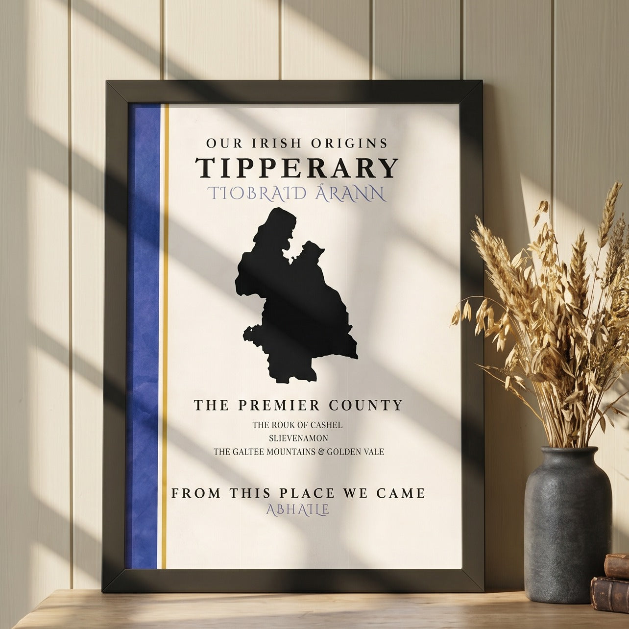 Tipperary County Colors Print (The Premier County)