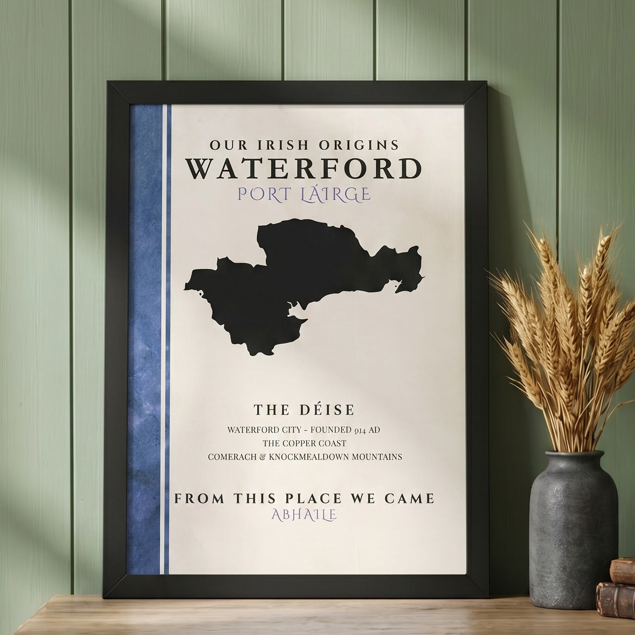 Waterford County Colors Print  (The Déise)