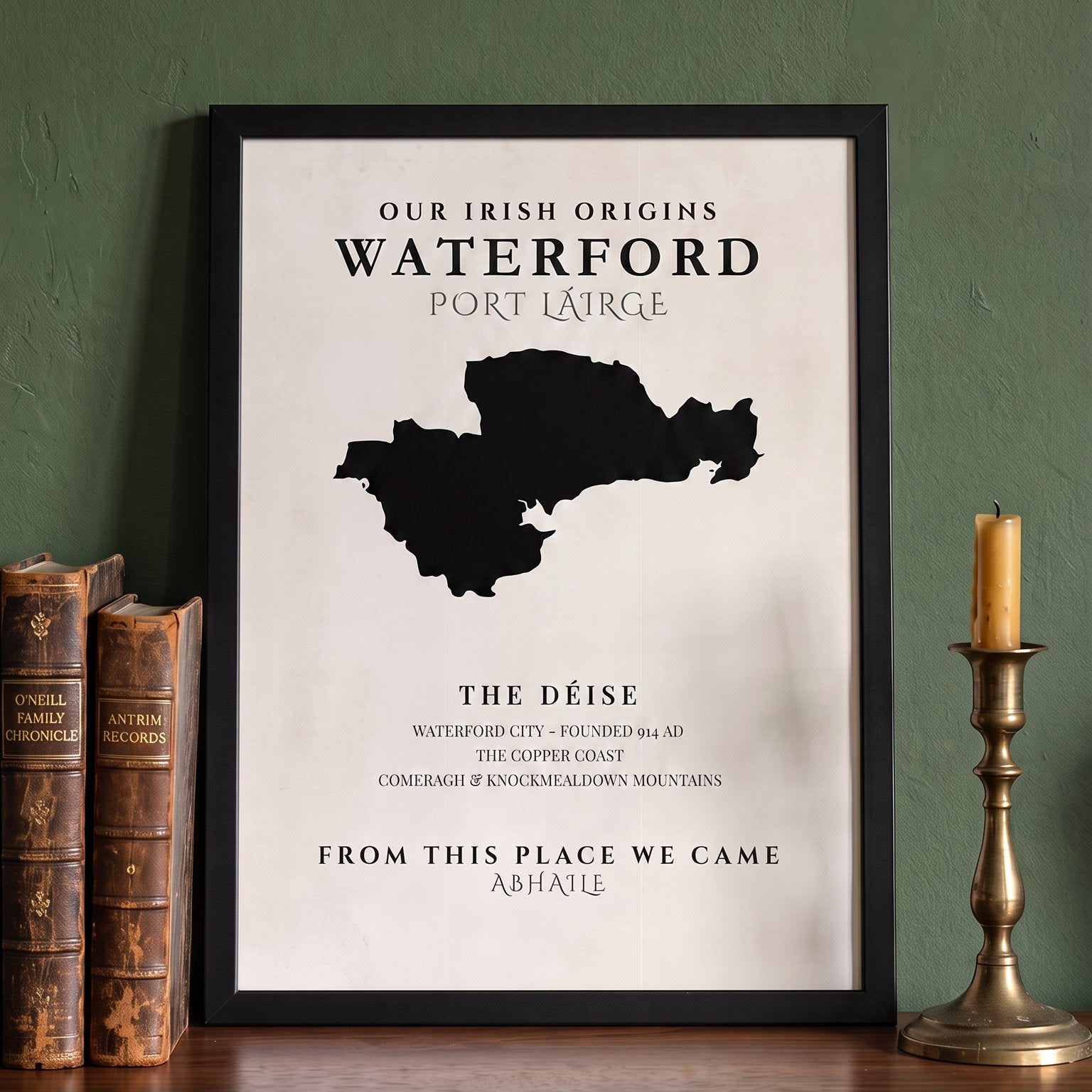 Waterford Original Print – The Déise | Framed or Unframed Irish Wall Art