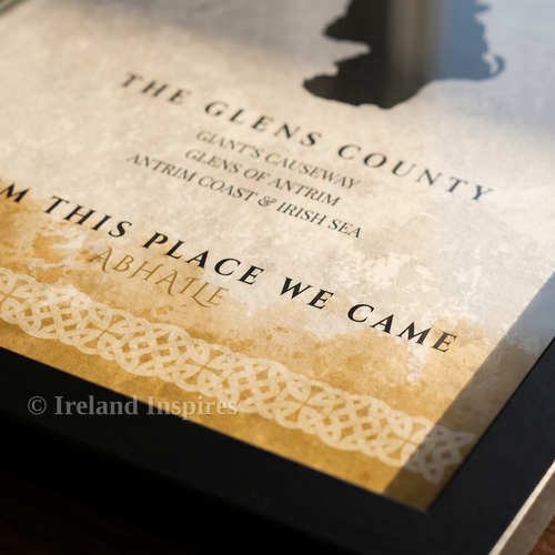 Antrim Celtic Motif Print (The Glens County)