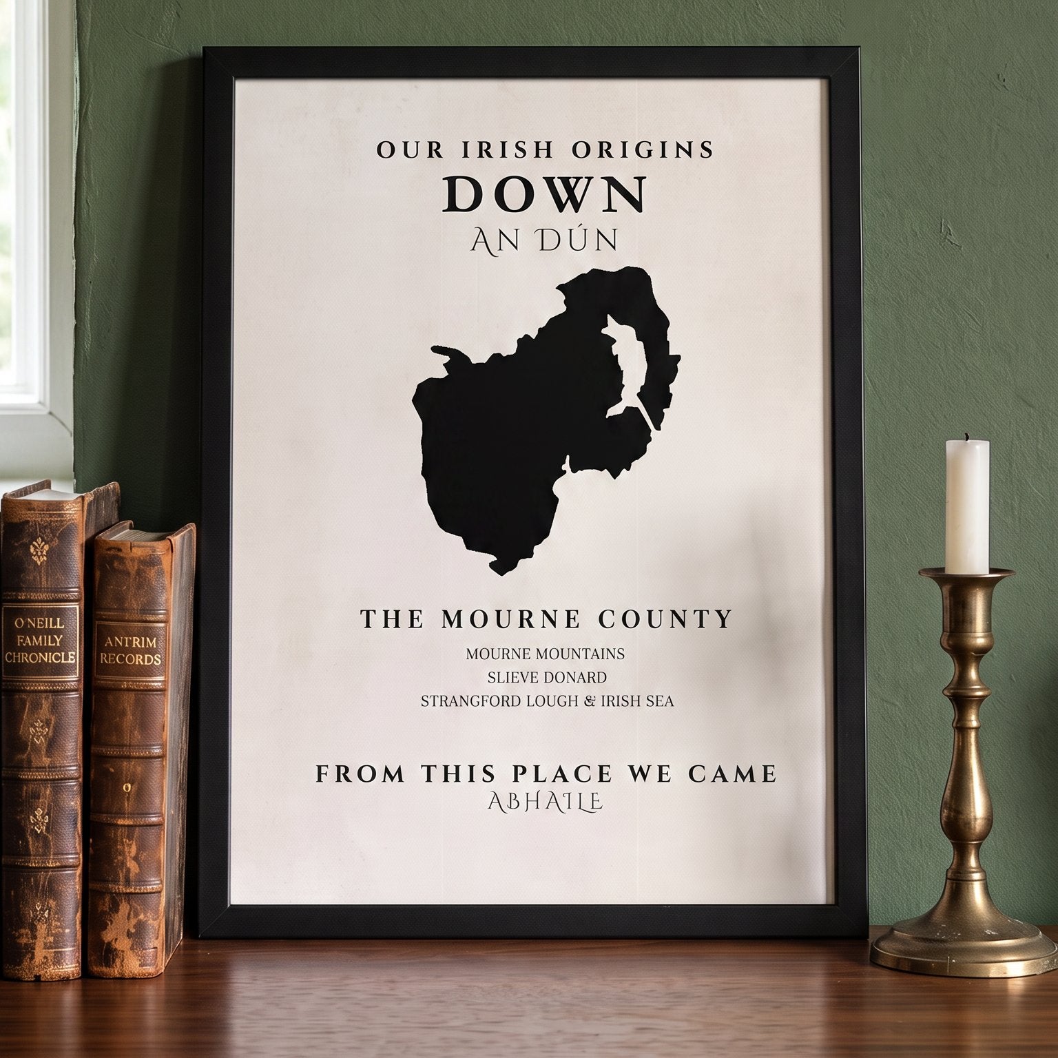 Down Original Print – The Mourne County | Framed or Unframed Irish Wall Art