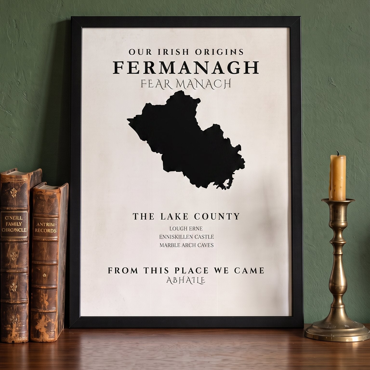 Fermanagh Original Print – The Lakeland County | Framed or Unframed Irish Wall Art