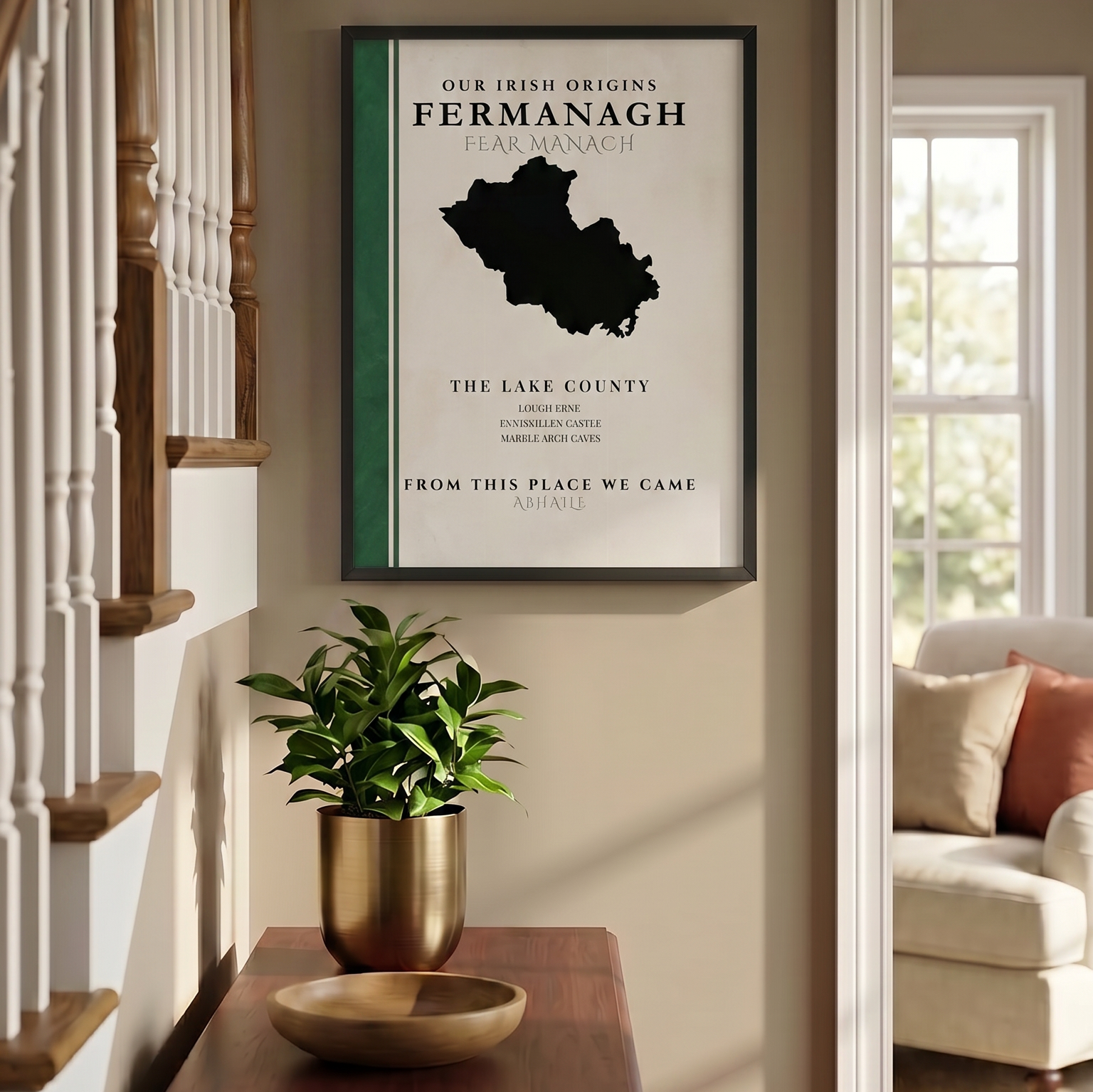 Fermanagh County Colors Print  (The Lake County)
