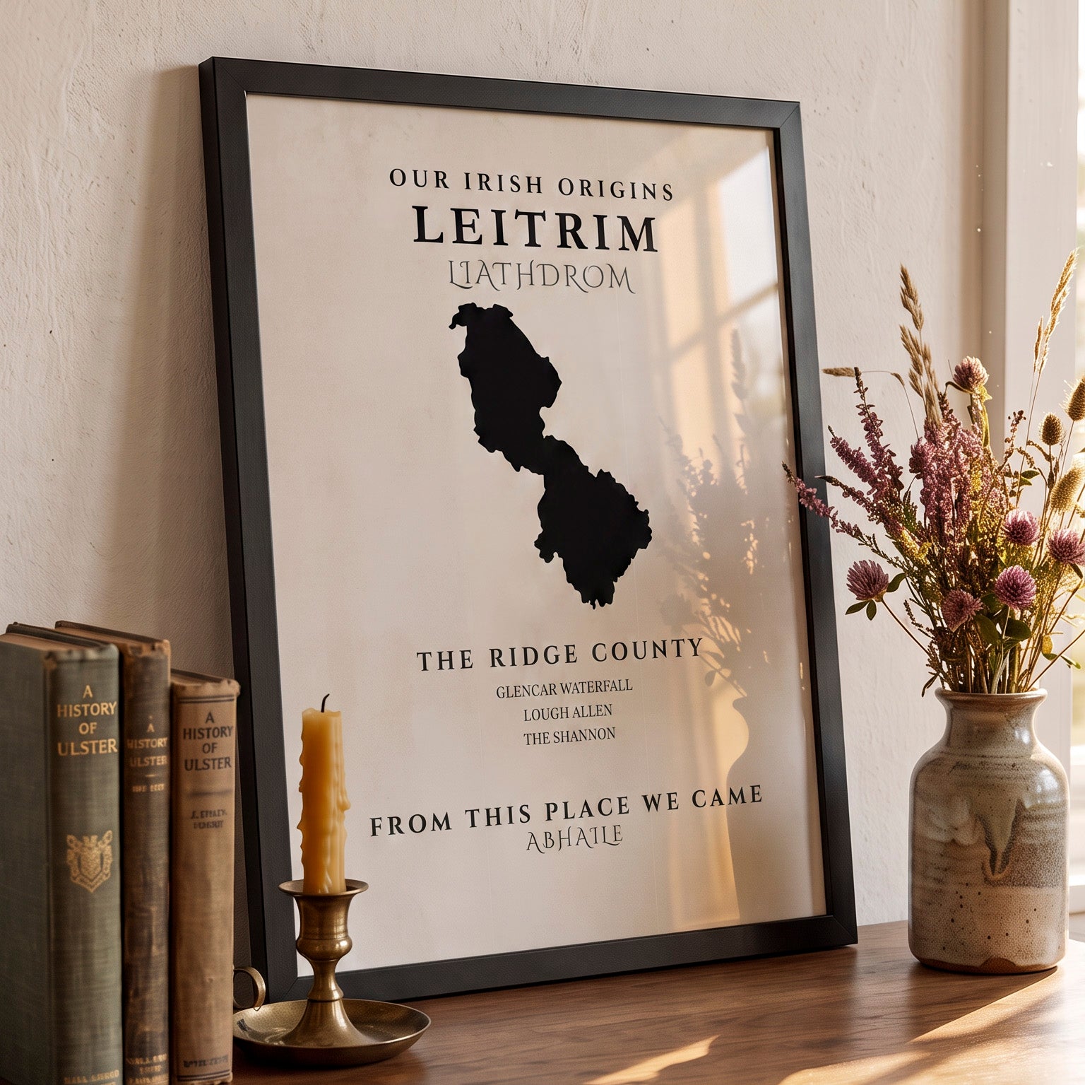 Leitrim Original Print – The Ridge County | Framed or Unframed Irish Wall Art