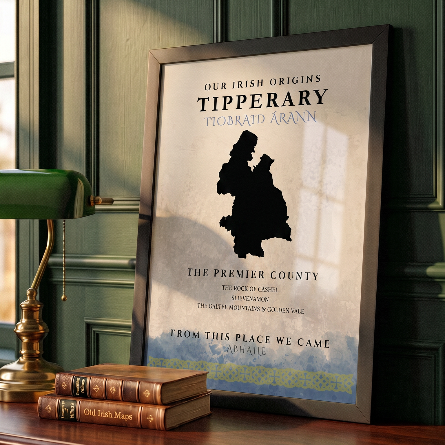 Tipperary Celtic Motif Print (The Premier County)