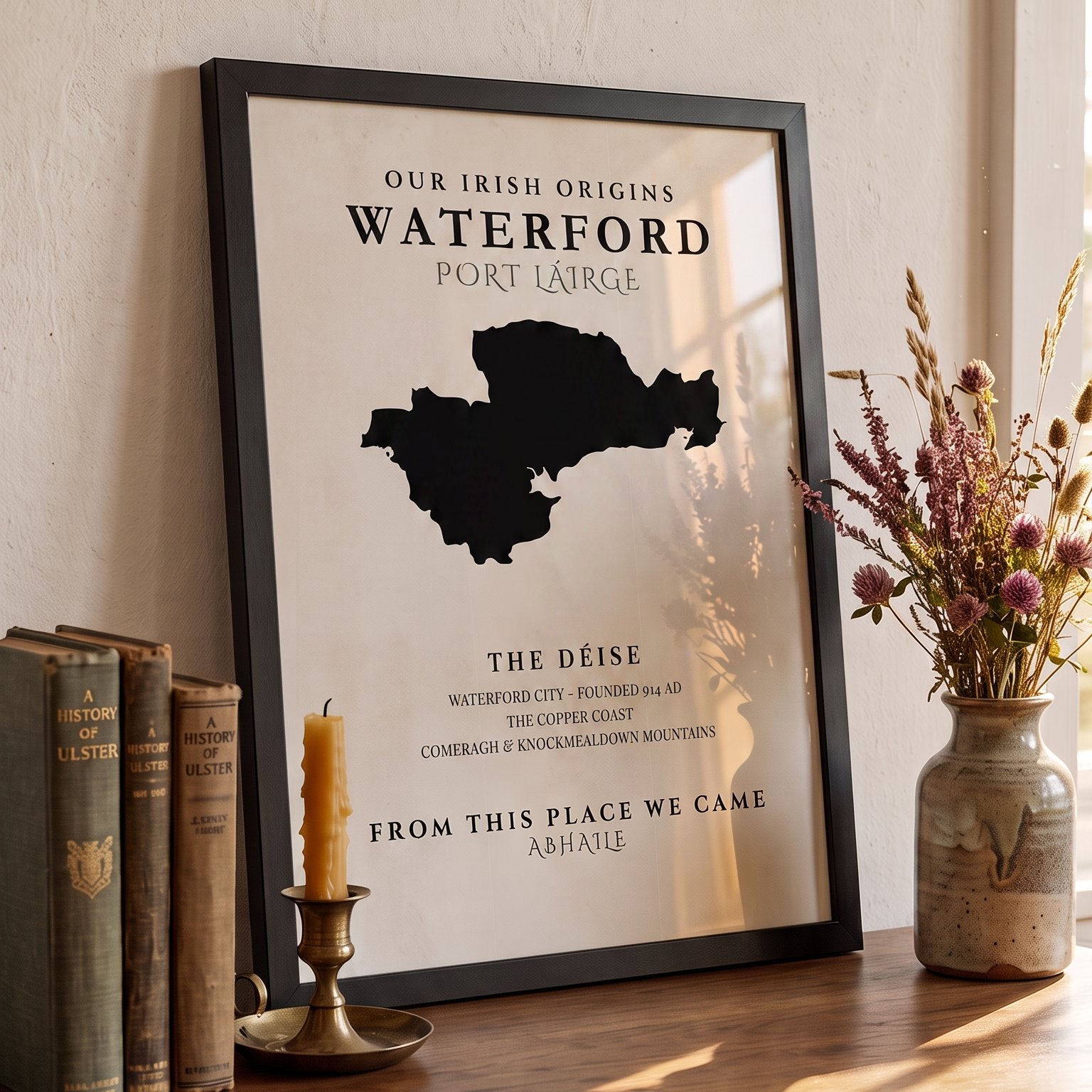 Waterford Original Print – The Déise | Framed or Unframed Irish Wall Art