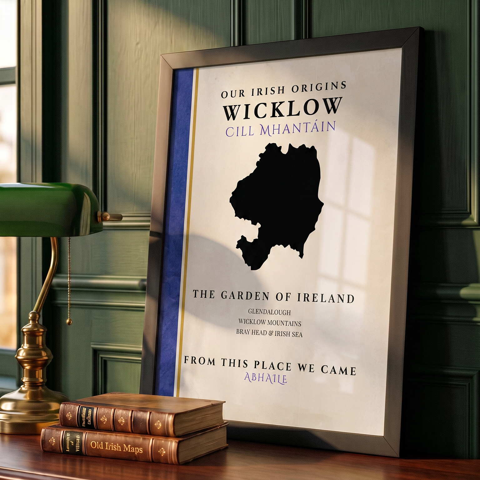 Wicklow Origins County Colors Print (The Garden of Ireland)