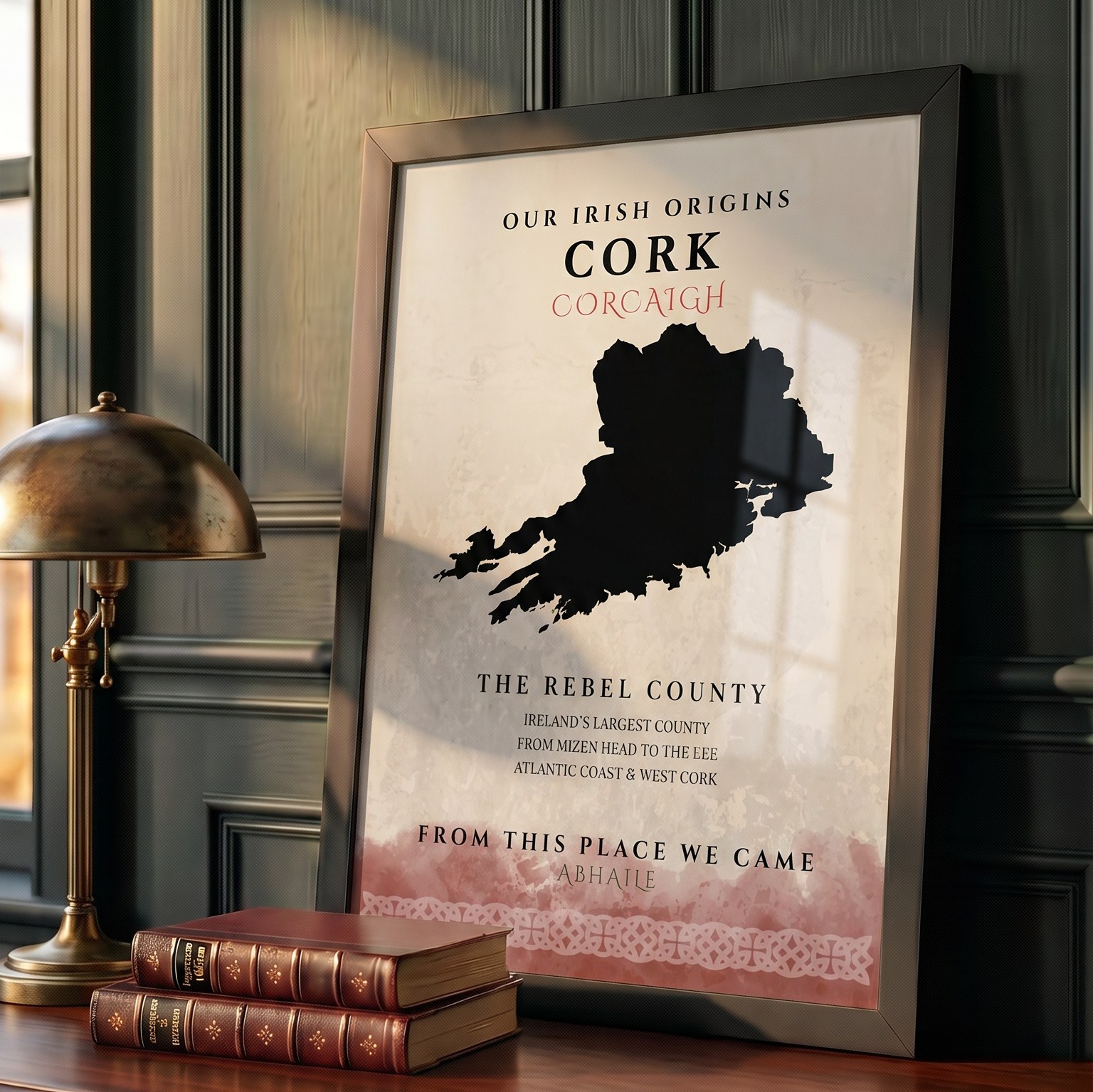 Cork Celtic Motif Print (The Rebel County)