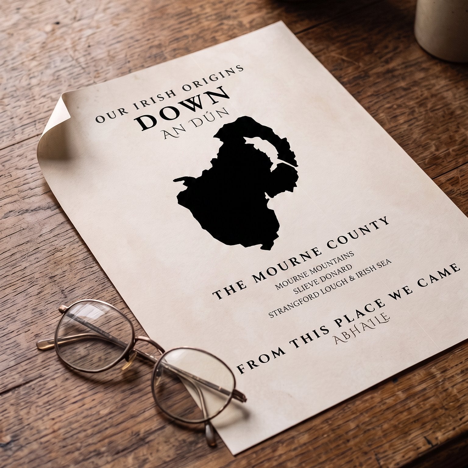 Down Original Print – The Mourne County | Framed or Unframed Irish Wall Art