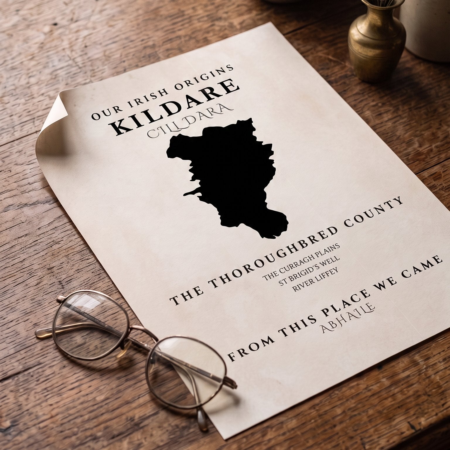 Kildare Original Print – The Thoroughbred County | Framed or Unframed Irish Wall Art