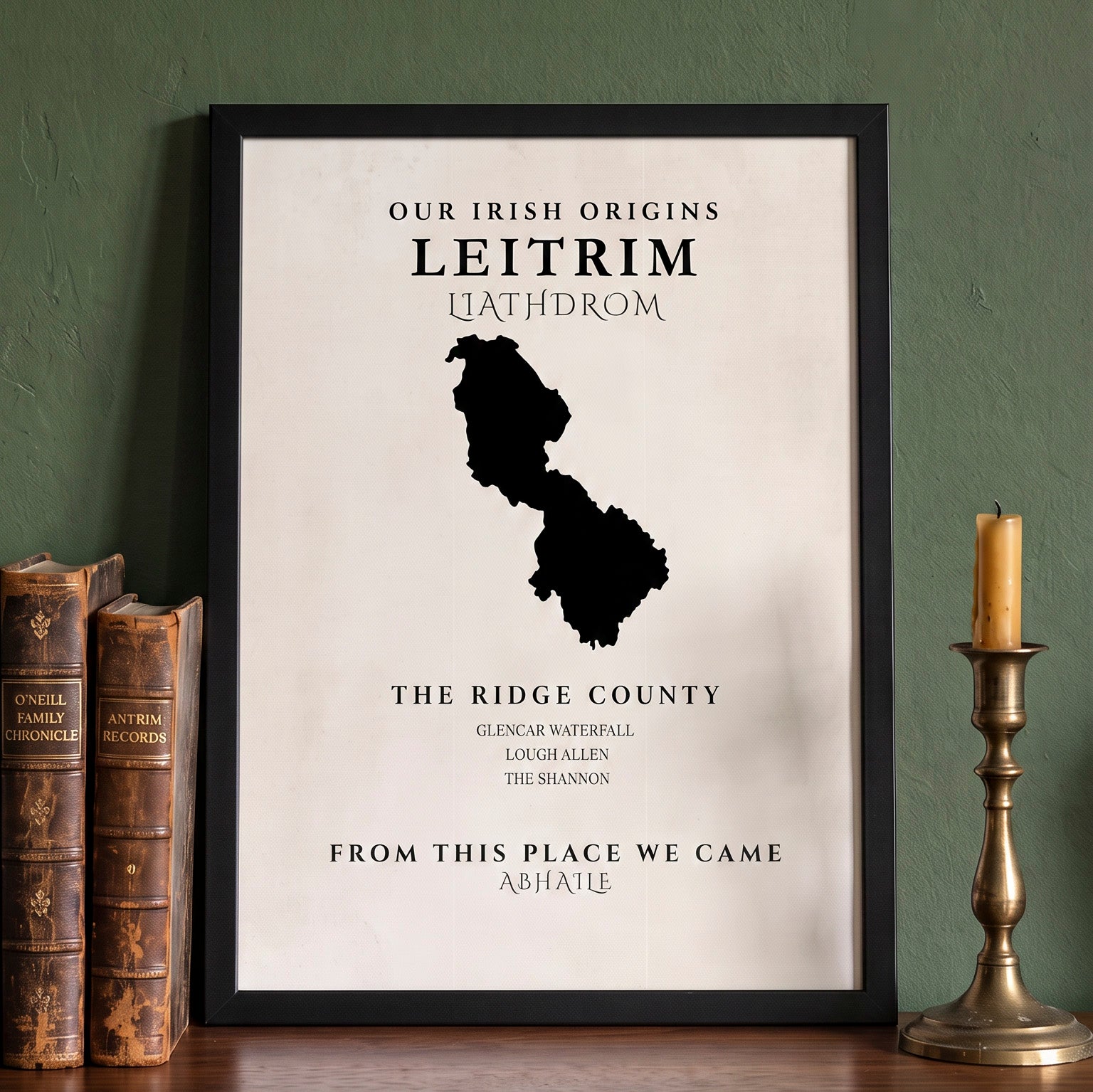 Leitrim Original Print – The Ridge County | Framed or Unframed Irish Wall Art