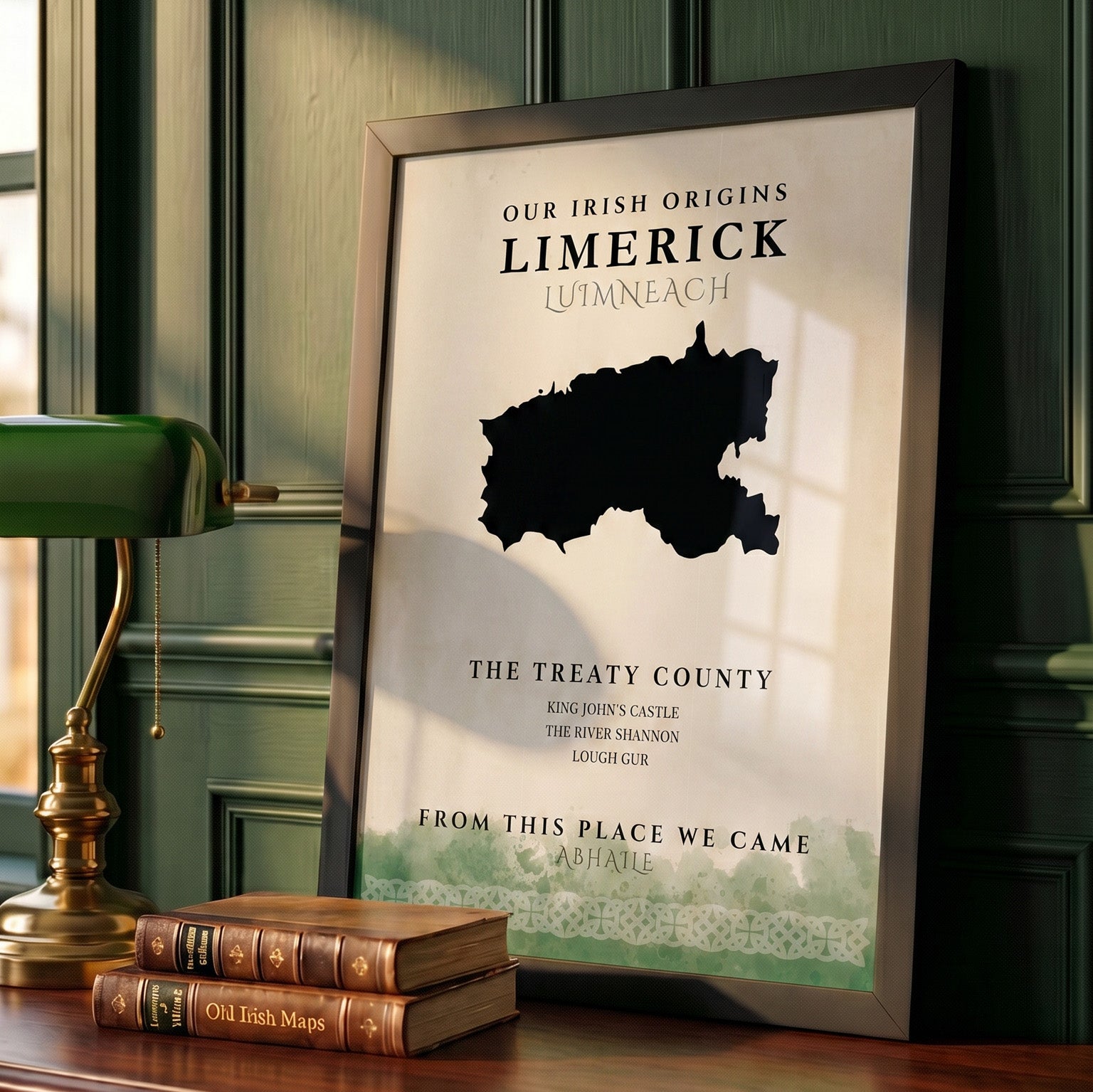 Limerick Celtic Motif Print (The Treaty County)