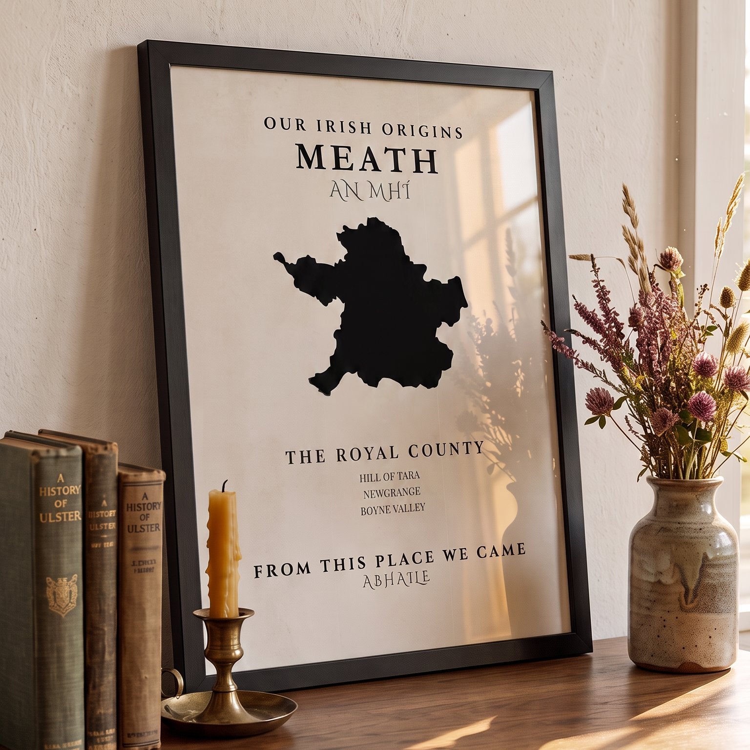 Meath Original Print – The Royal County | Framed or Unframed Irish Wall Art