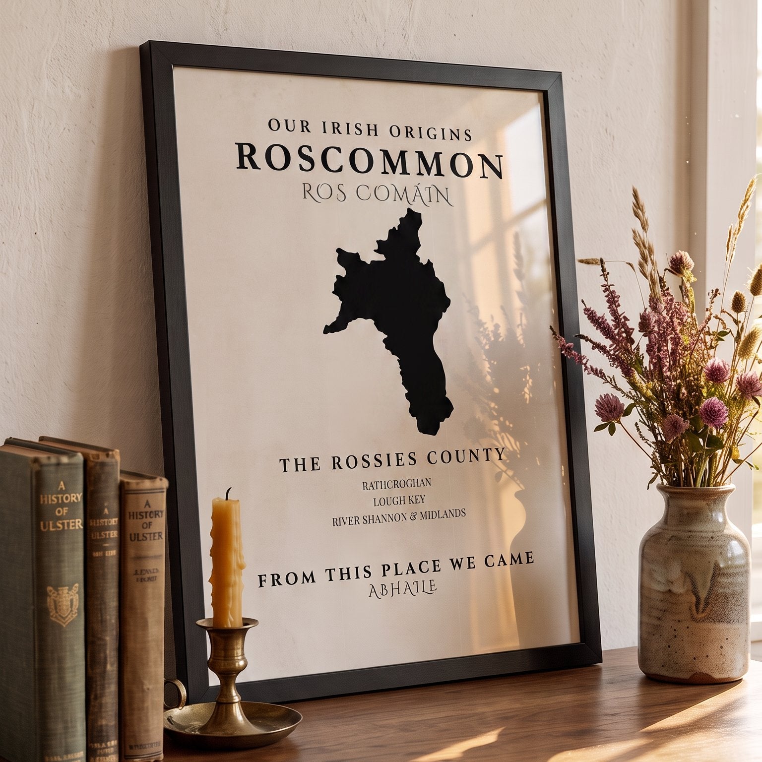 Roscommon Original Print – The Rossies | Framed or Unframed Irish Wall Art