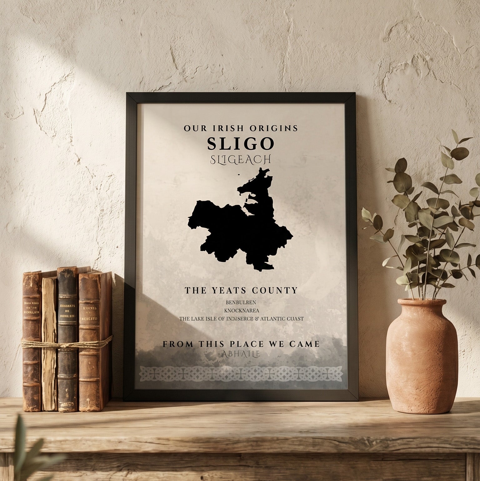 Sligo Origins Celtic Motif Print (Yeat's Country)
