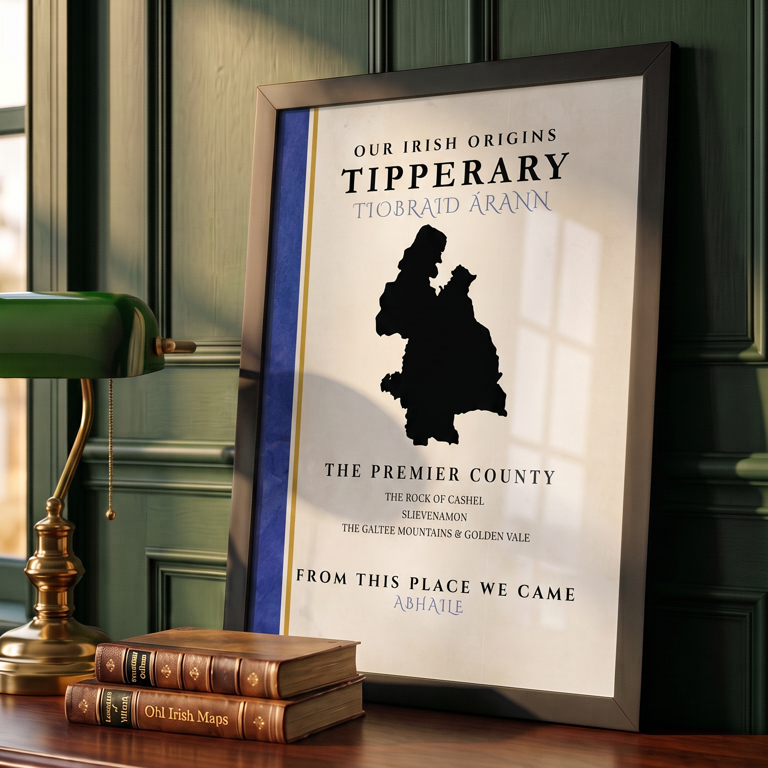 Tipperary County Colors Print (The Premier County)