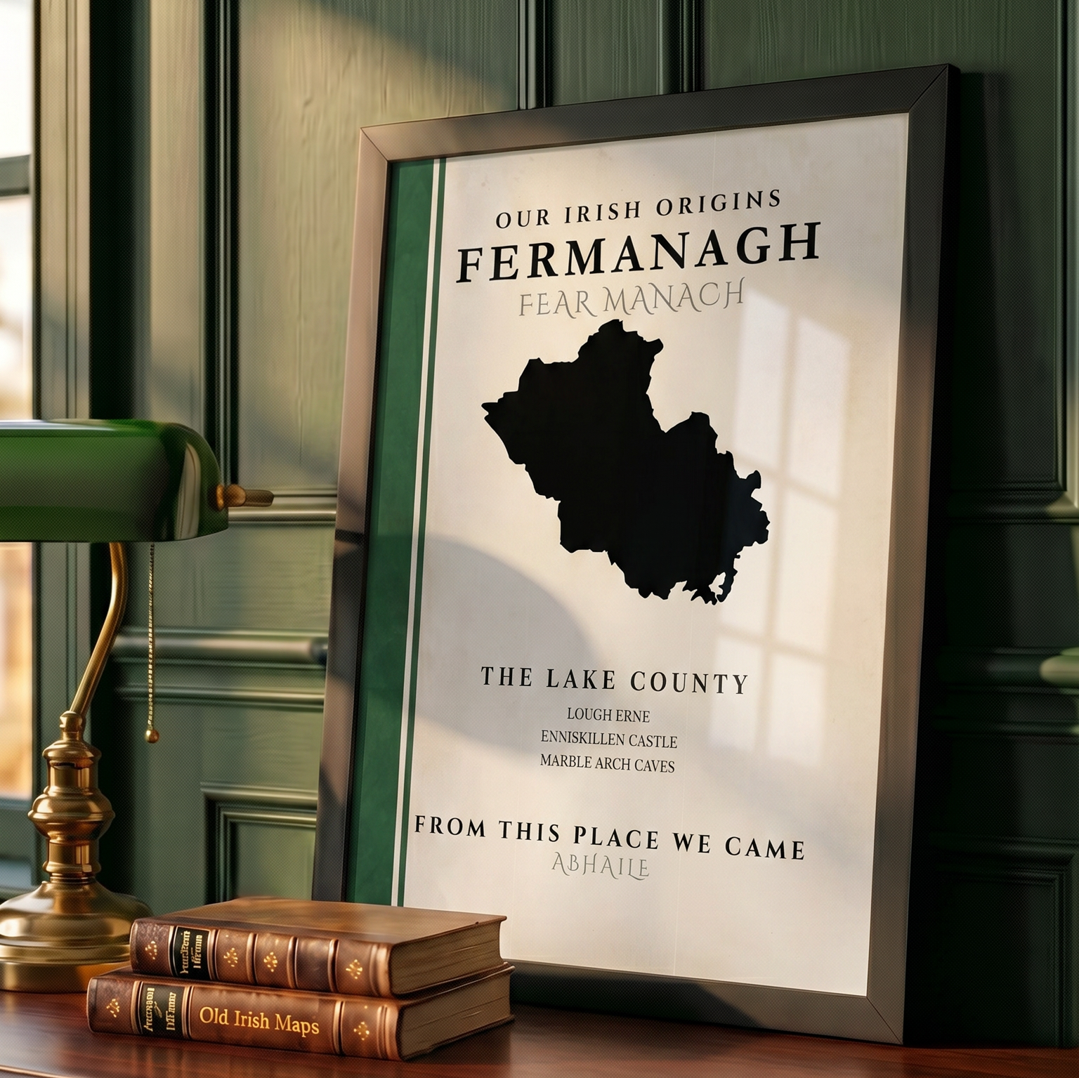 Fermanagh County Colors Print  (The Lake County)