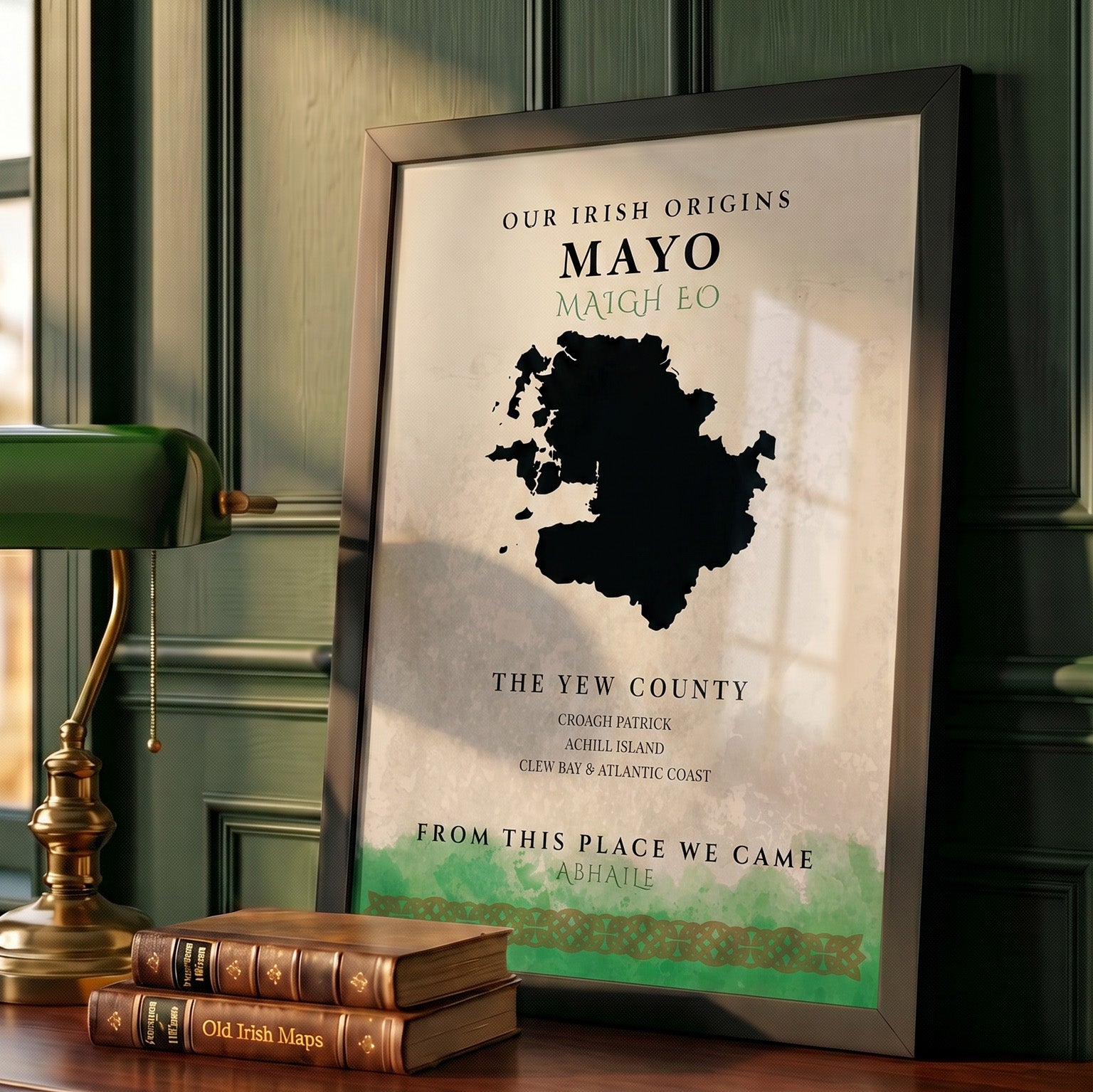 Mayo Celtic Motif Print (The Yew County)