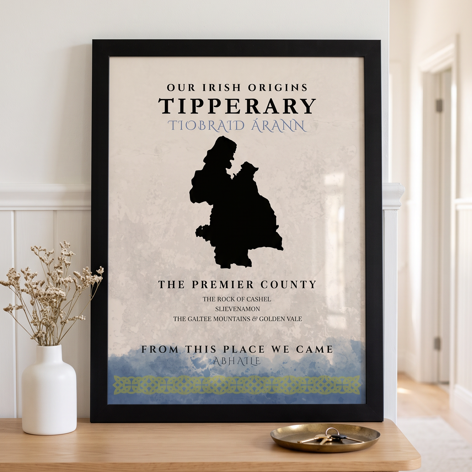 Tipperary Celtic Motif Print (The Premier County)