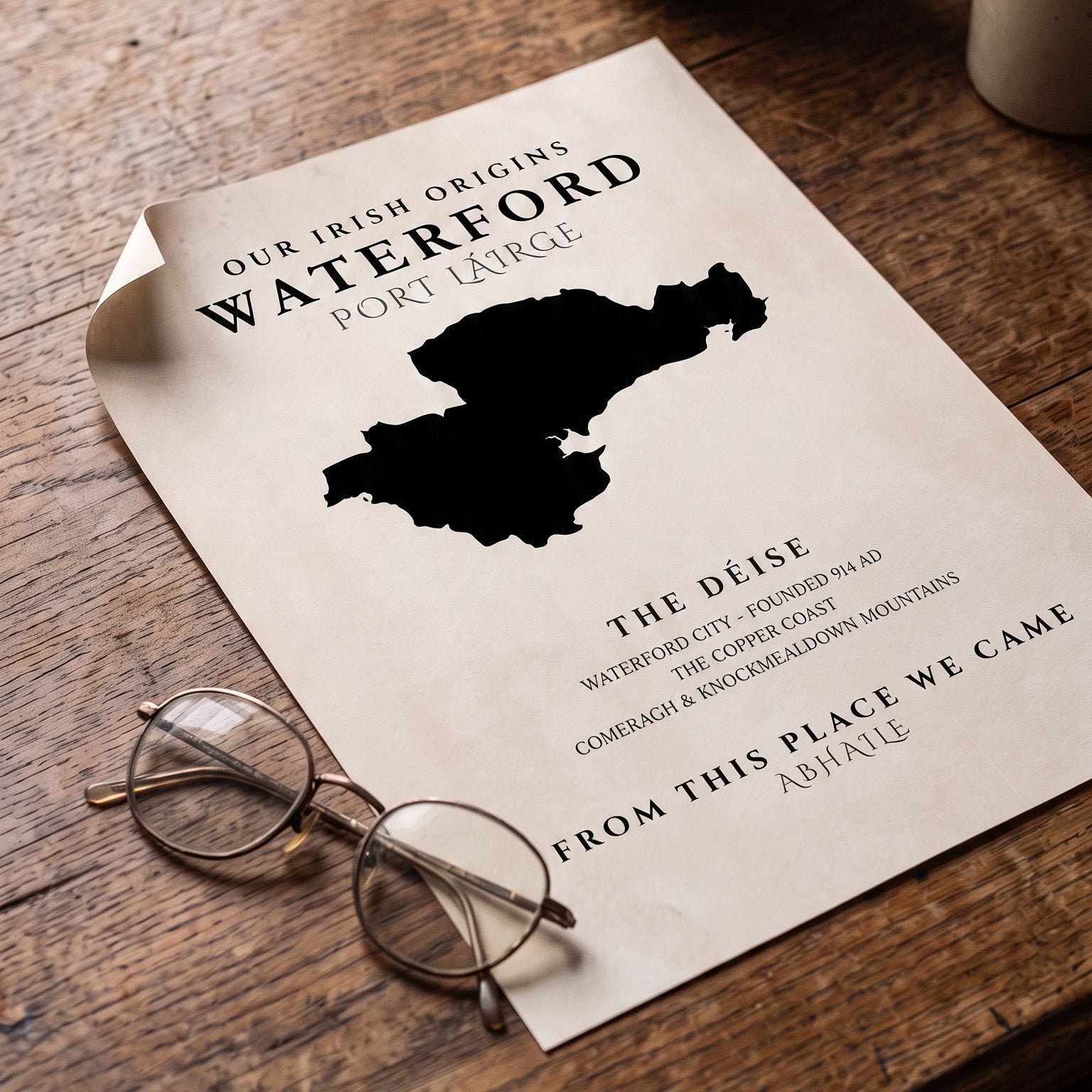 Waterford Original Print – The Déise | Framed or Unframed Irish Wall Art