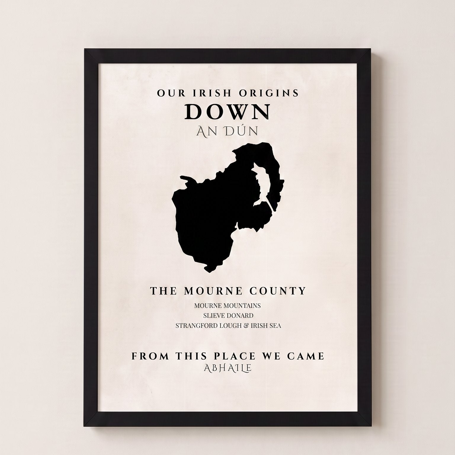 Down Original Print – The Mourne County | Framed or Unframed Irish Wall Art