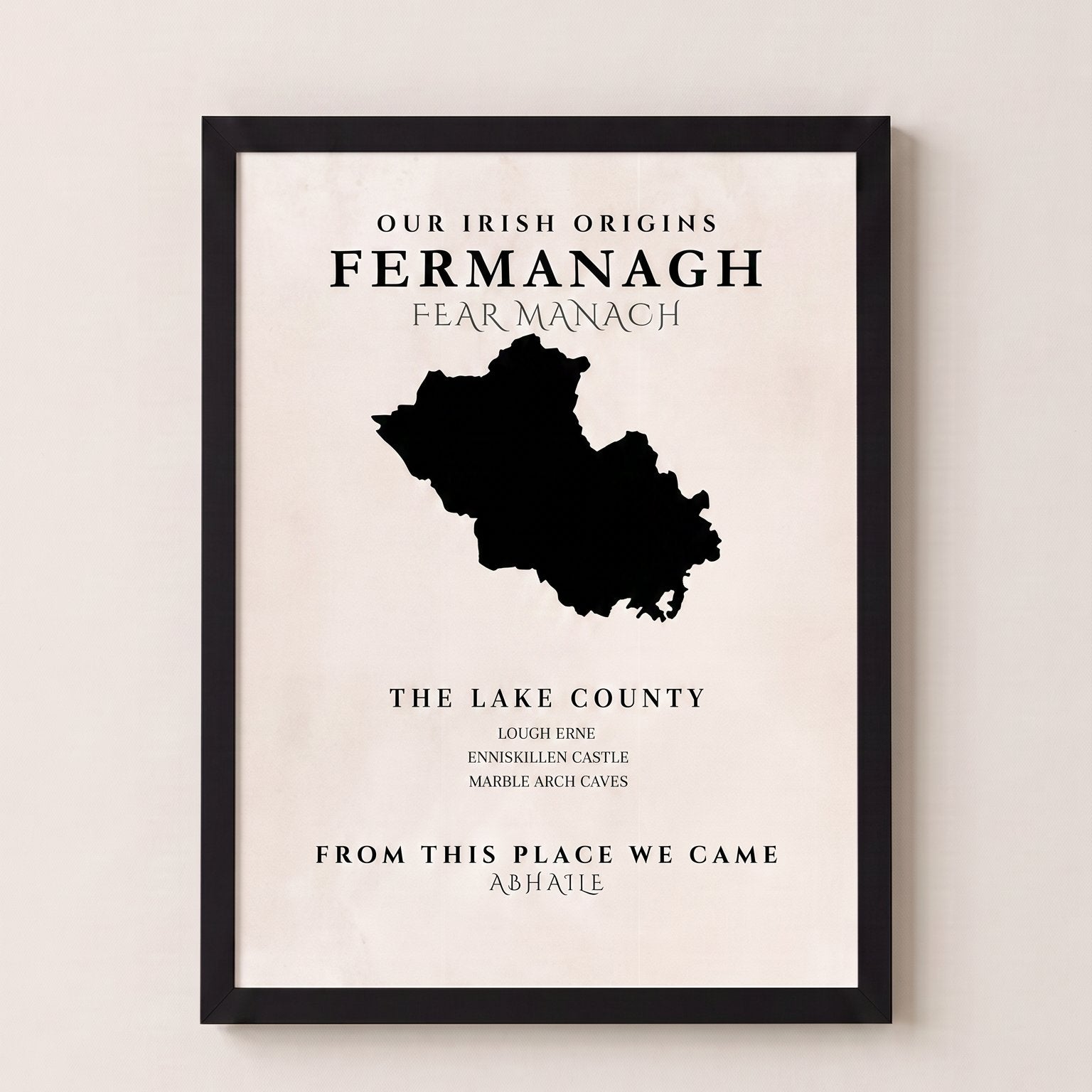 Fermanagh Original Print – The Lakeland County | Framed or Unframed Irish Wall Art