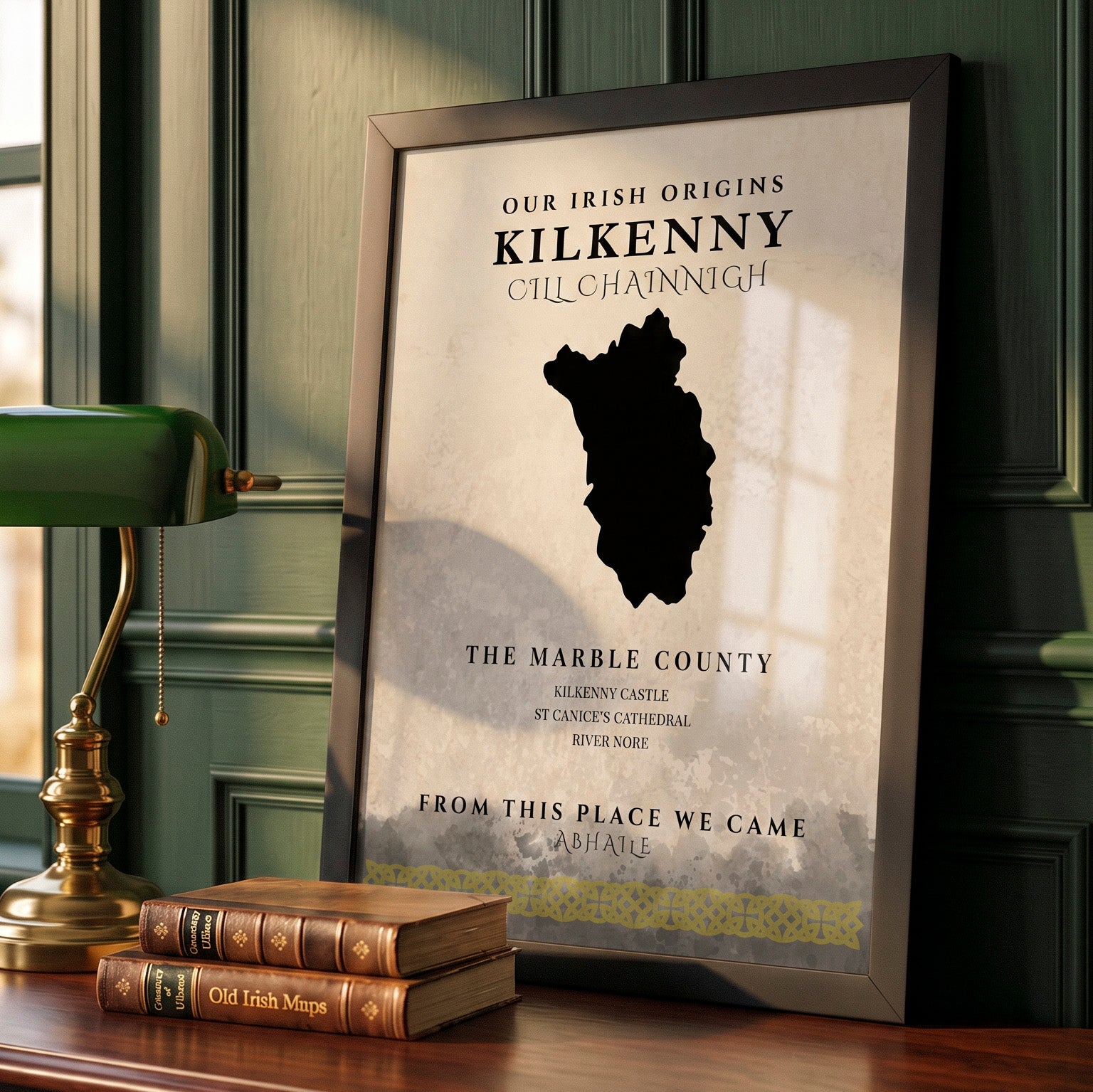 Kilkenny Celtic Motif Print (The Marble County)