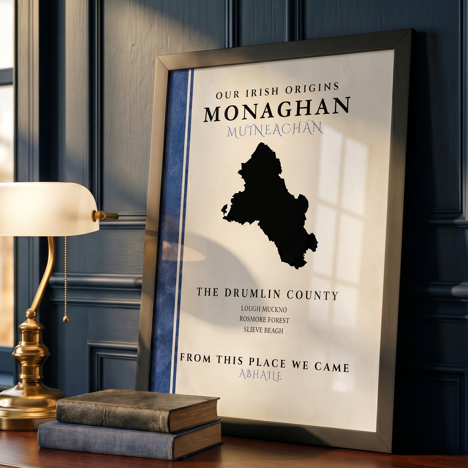 Monaghan County Colors Print (The Drumlin County)