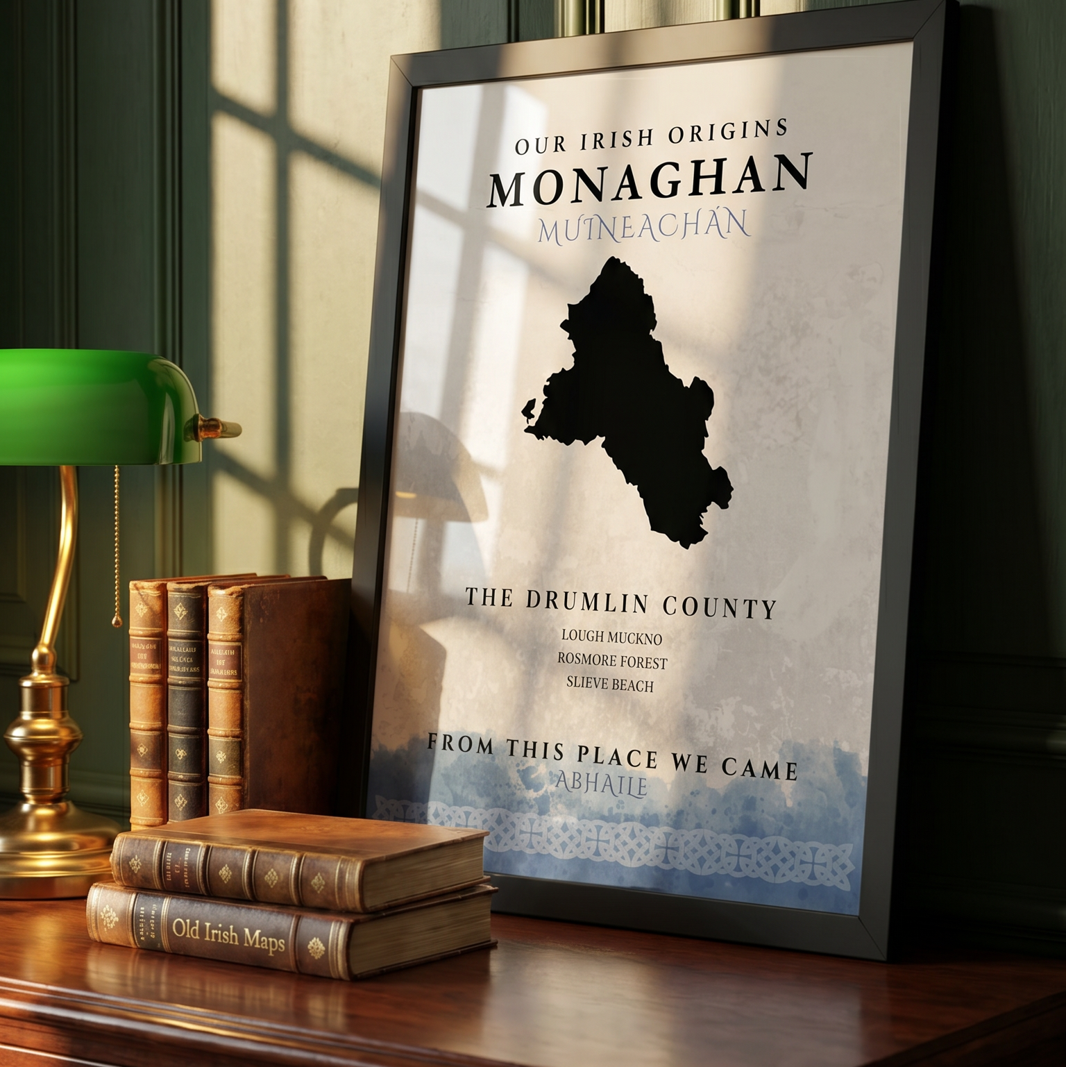 Monaghan Celtic Motif Print (The Drumlin County)
