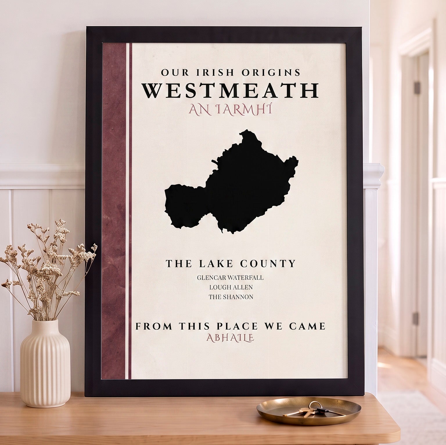 Westmeath County Colors Print (The Lake County)