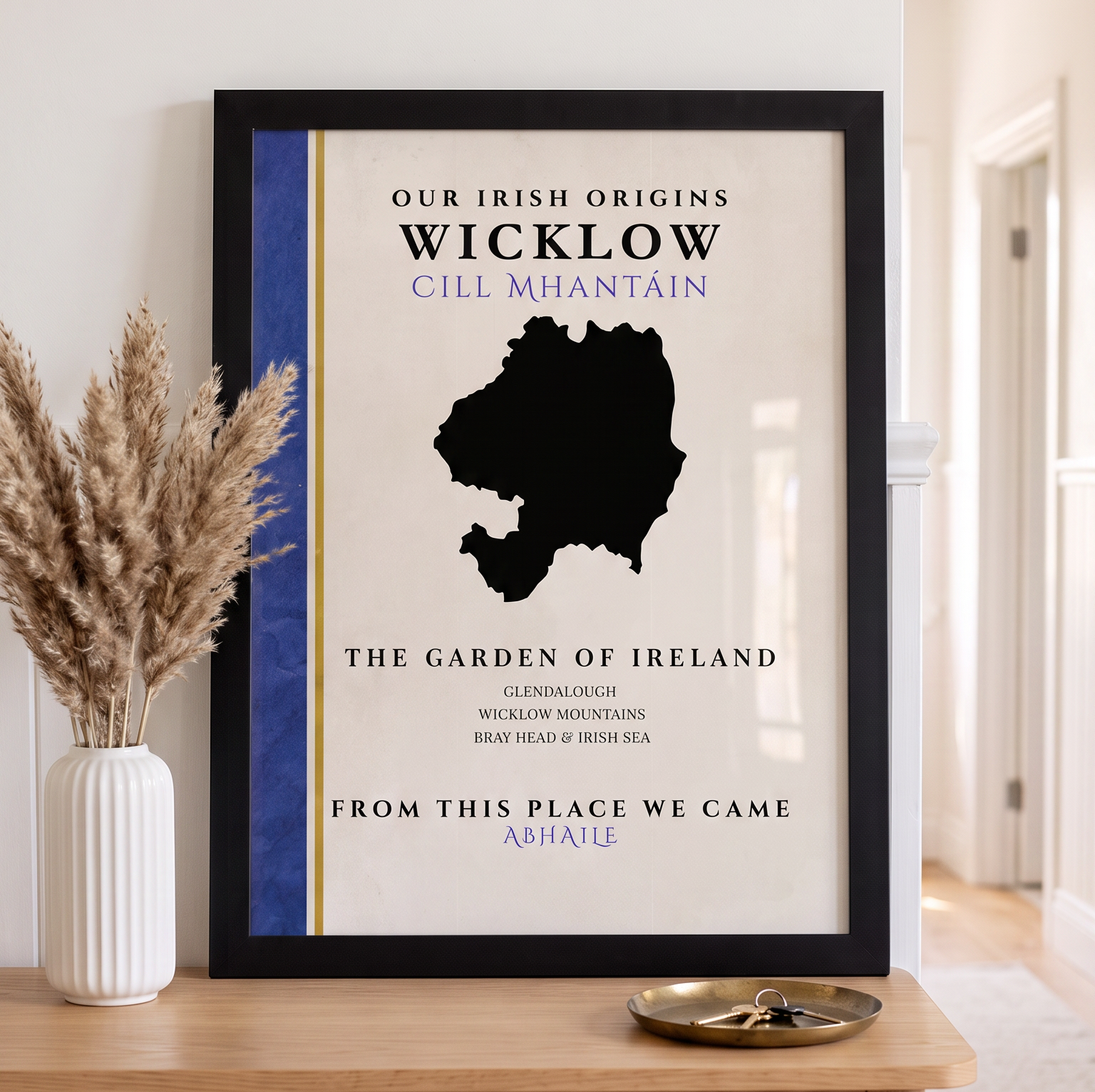 Wicklow Origins County Colors Print (The Garden of Ireland)
