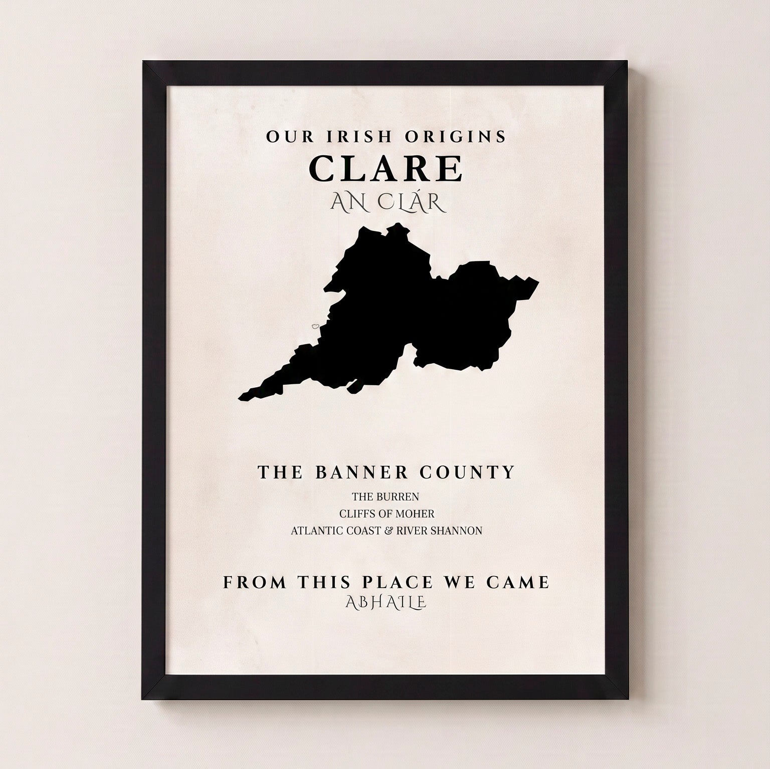Clare Original Print – The Banner County | Framed or Unframed Irish Wall Art