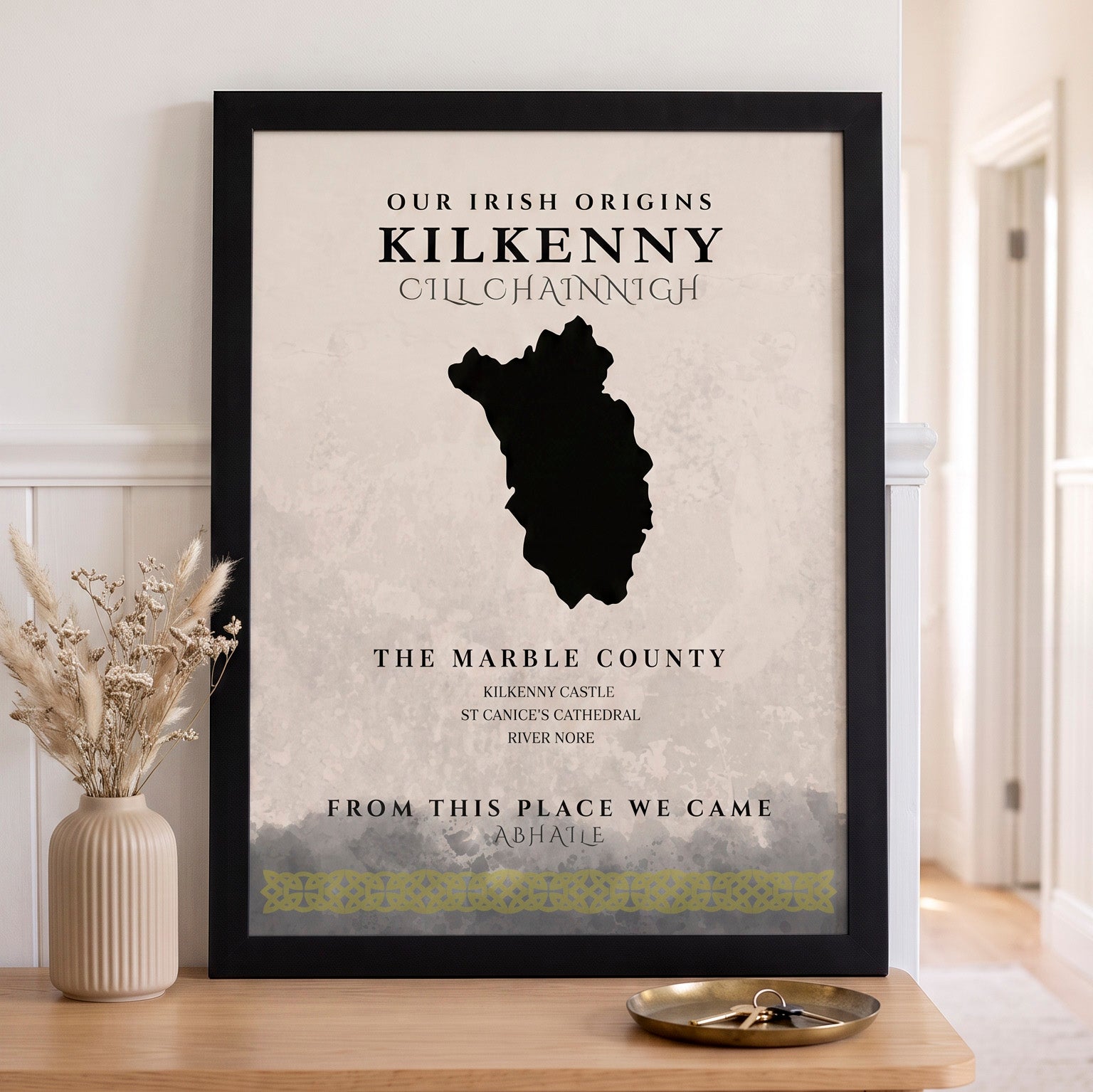 Kilkenny Celtic Motif Print (The Marble County)