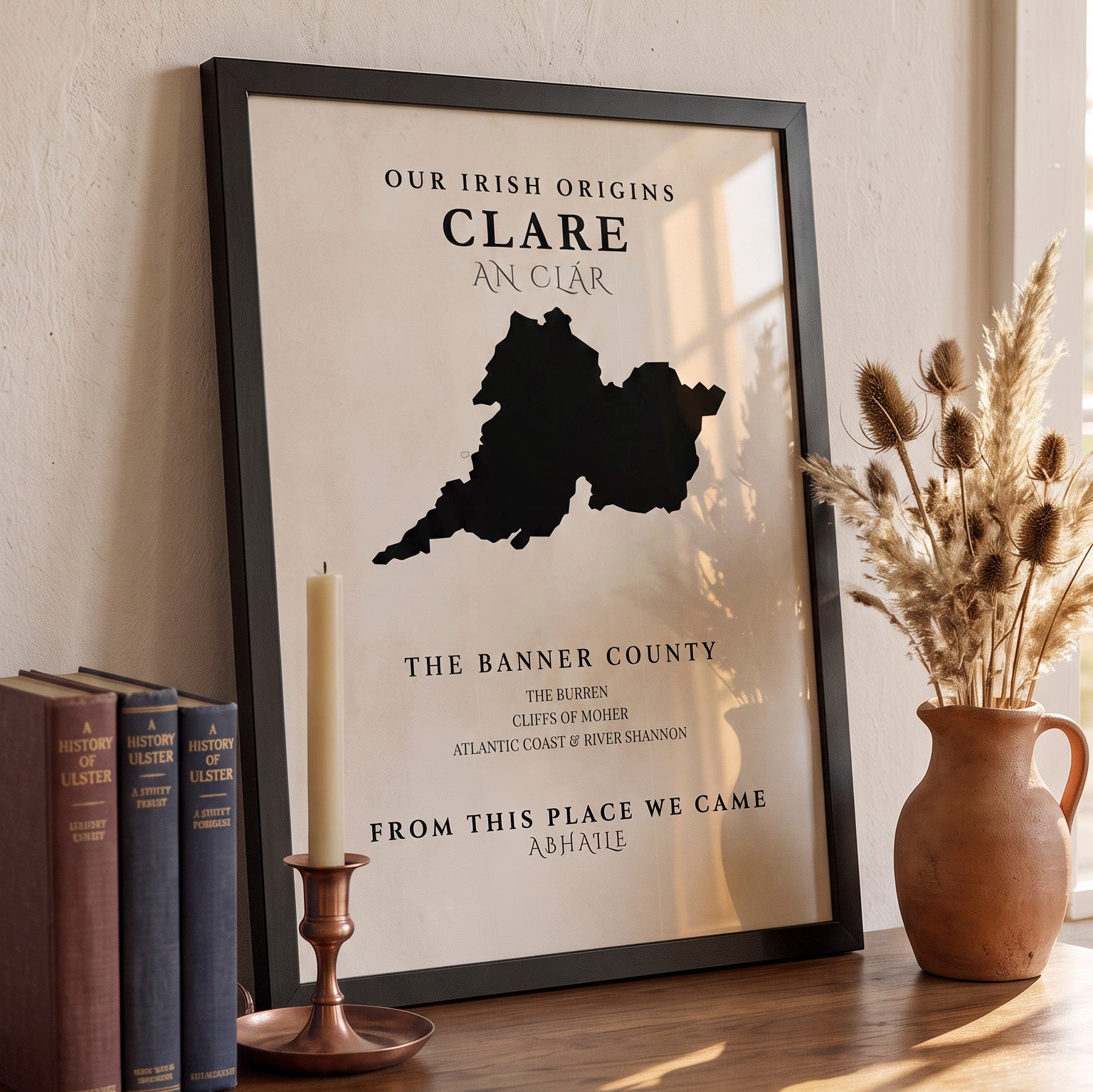 Clare Original Print – The Banner County | Framed or Unframed Irish Wall Art