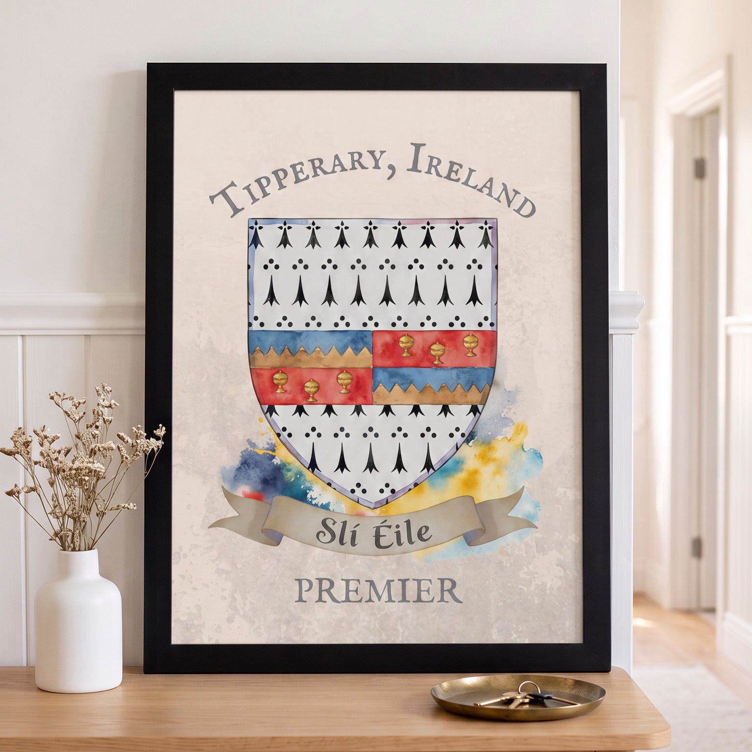 Tipperary Ireland Crest Print